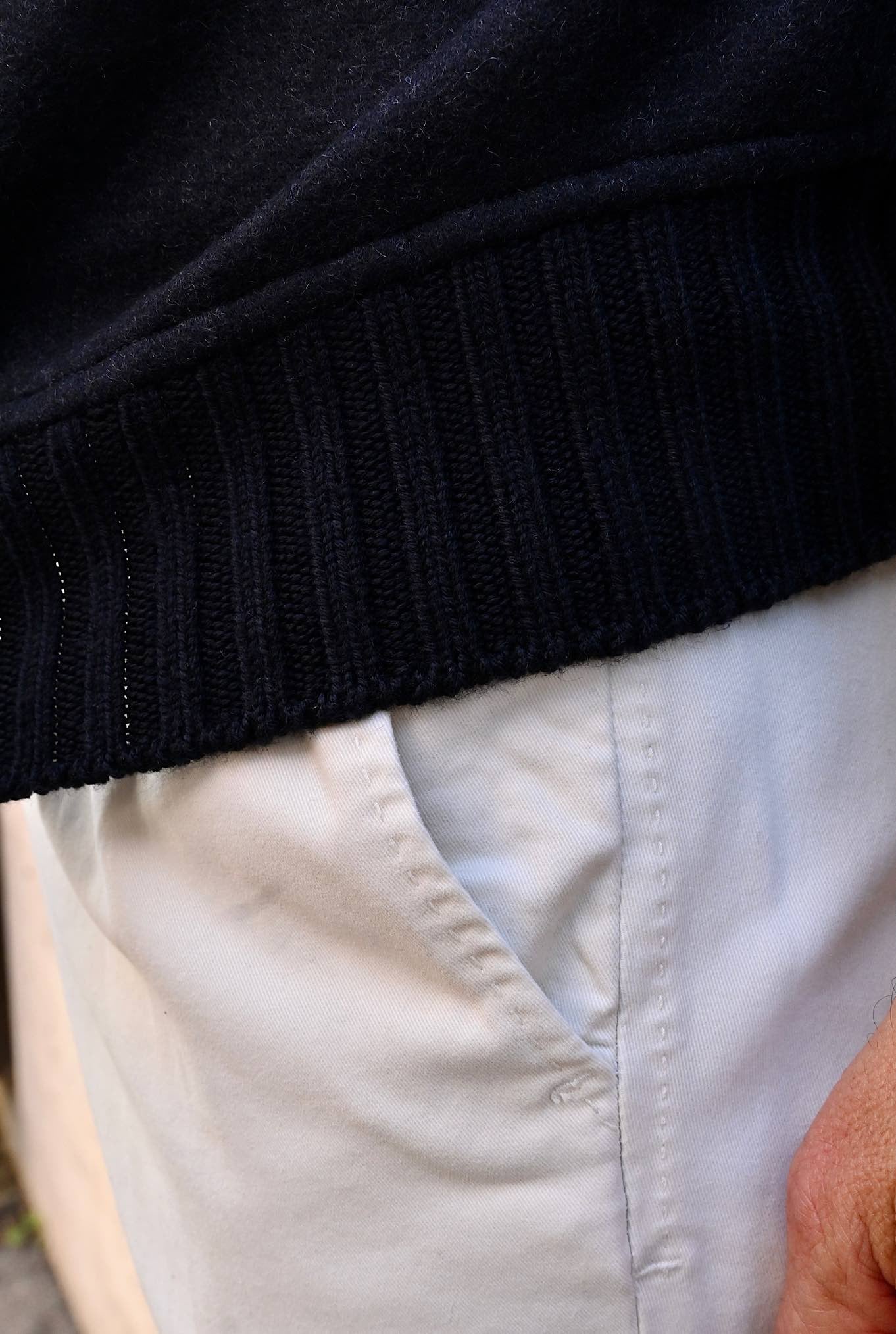 Giubbino in Jersey Cashmere Blu - Guarino Store