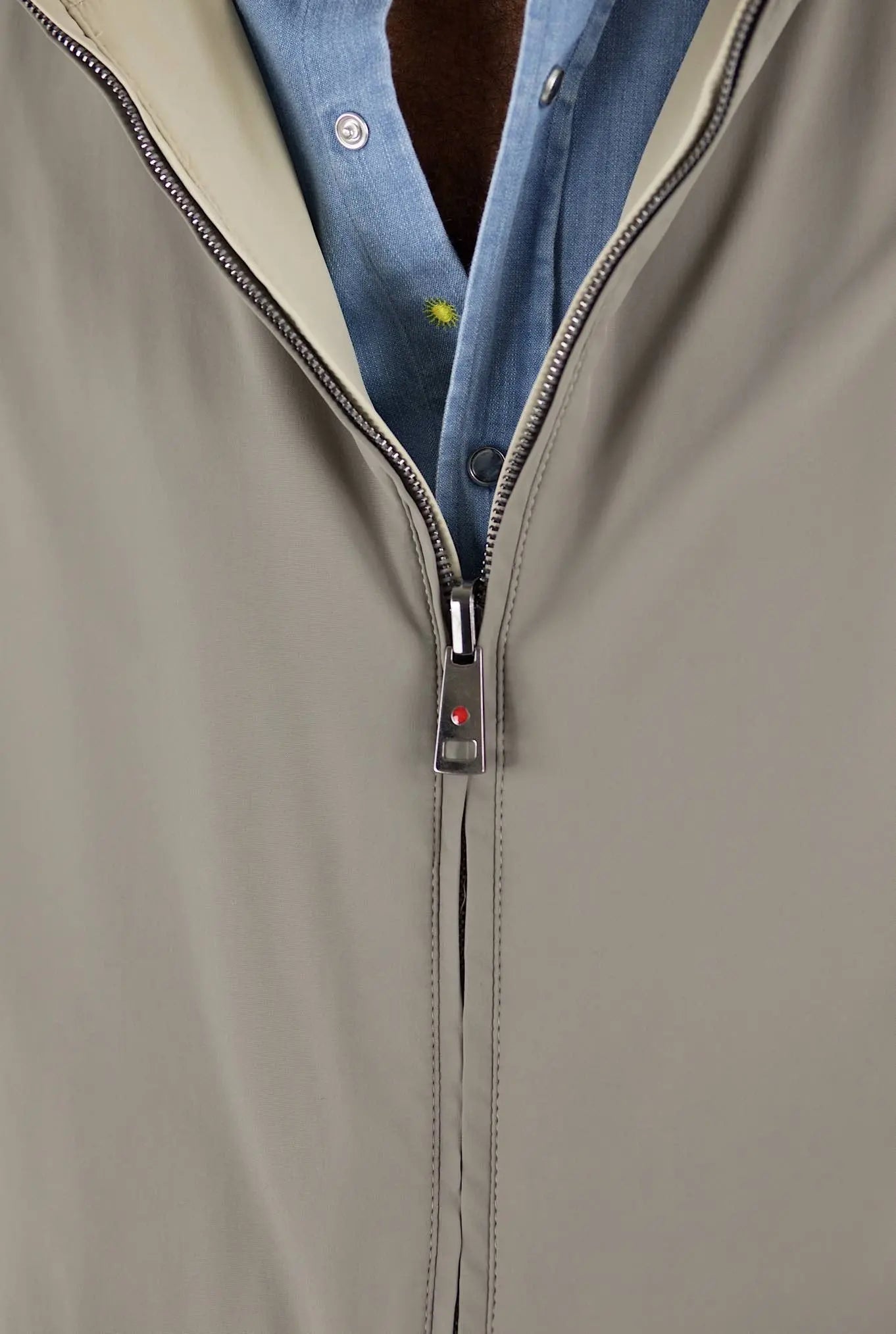 KIRED Giubbino Reversibile Tortora e Beige - Guarino Store