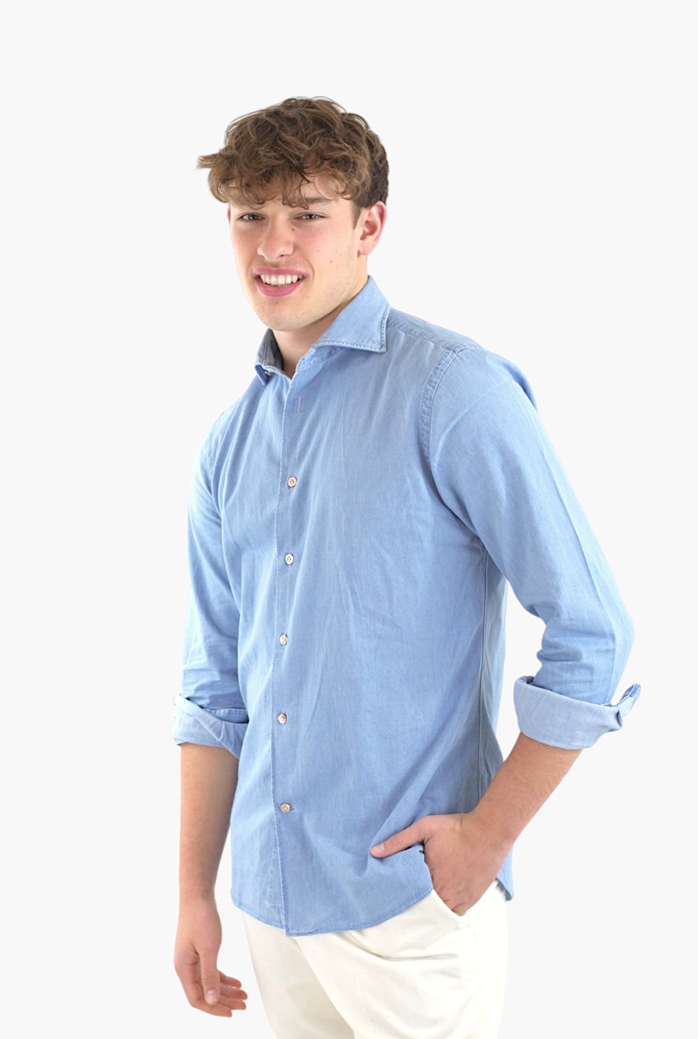 Camicia Denim Chiaro - Guarino Store
