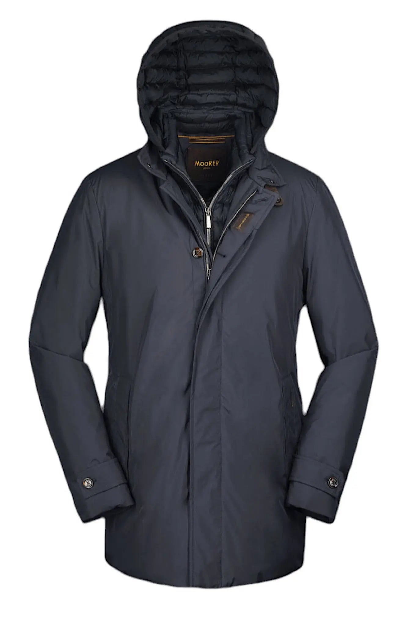 Cappotto Impermeabile Imbottito in Piuma D'Oca Blu - Guarino Store