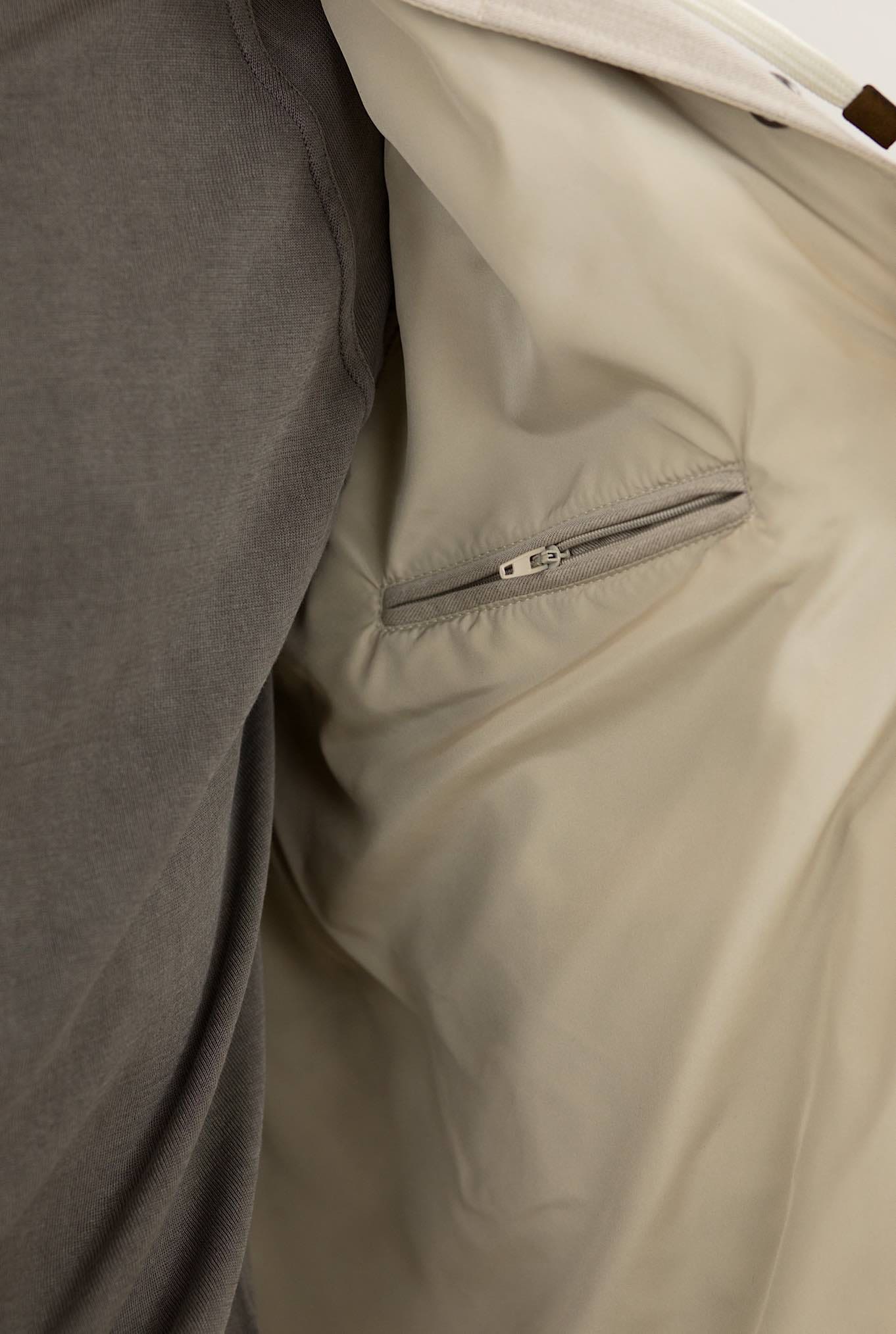 Gilet Cappuccio tessuto Loro Piana Beige - Guarino Store