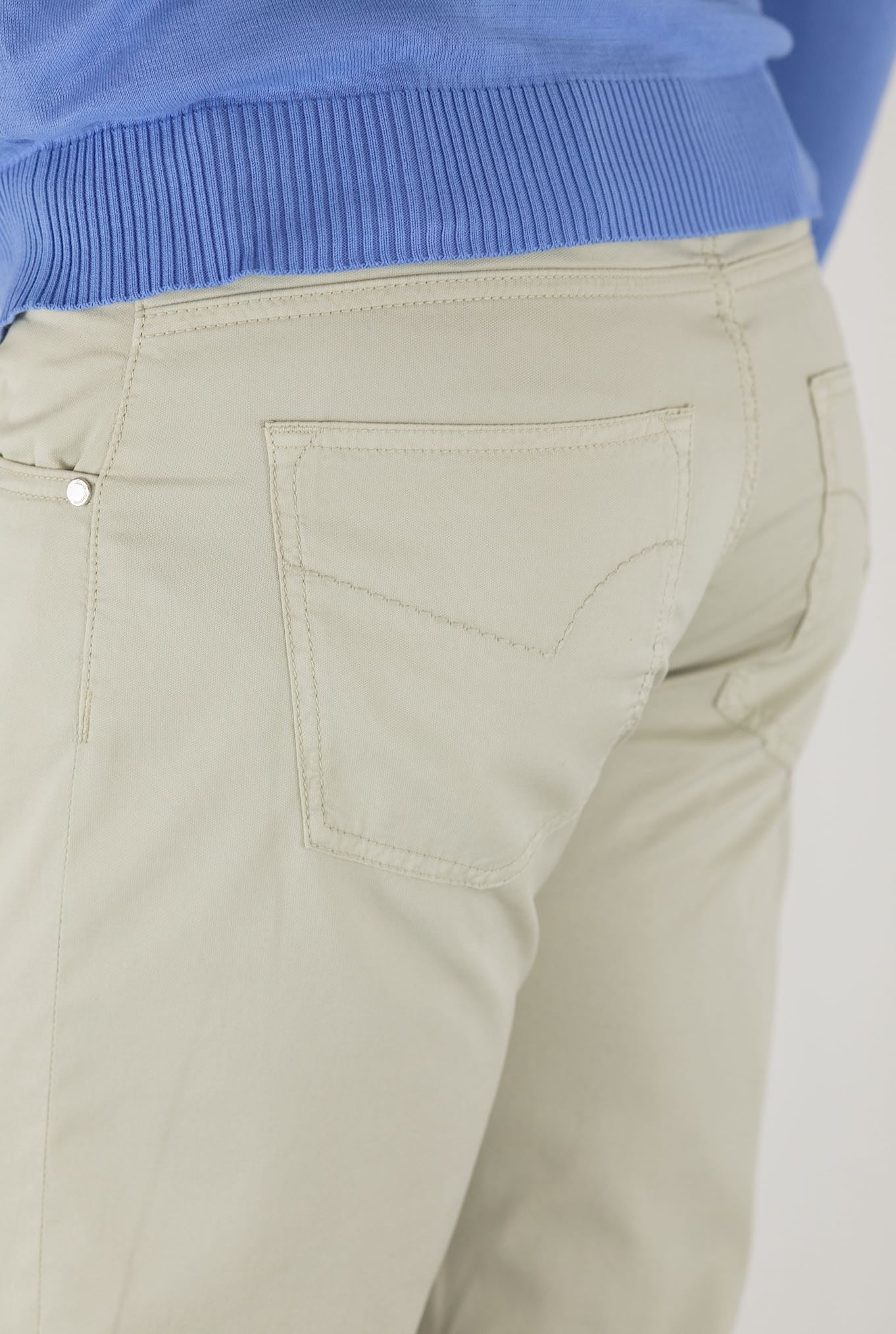PESCAROLO Pantaloni 5 Tasche mod. Nerano Cotone Seta Beige - Guarino Store