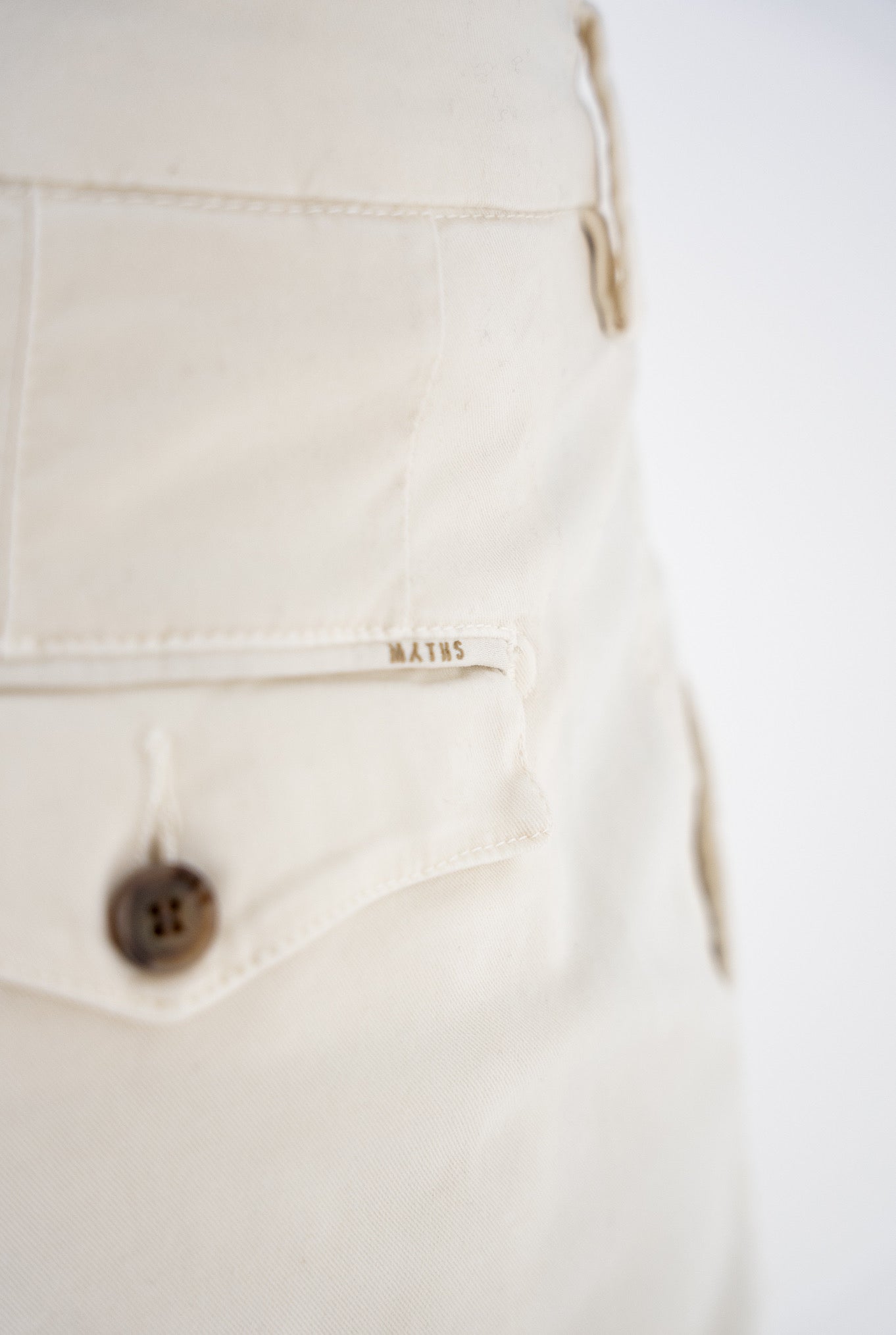 Pantaloni Fustagno Lavato Bianco Panna - Guarino Store