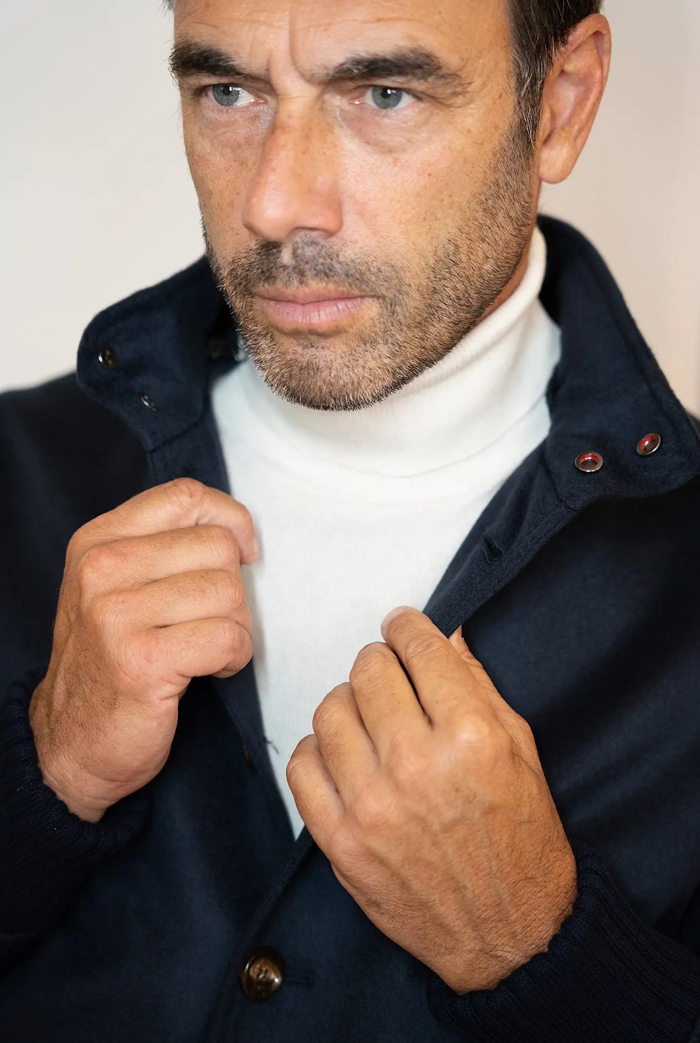 Giubbino Cashmere Blu - Guarino Store
