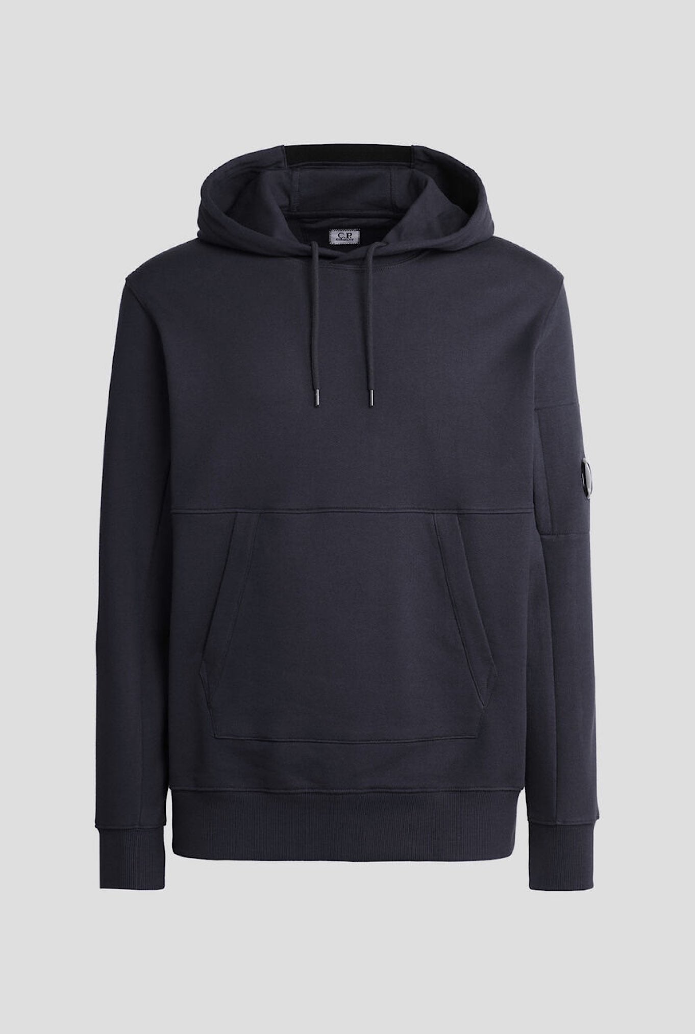 Felpa Cappuccio Fleece Hoodie Blu Navy - Guarino Store