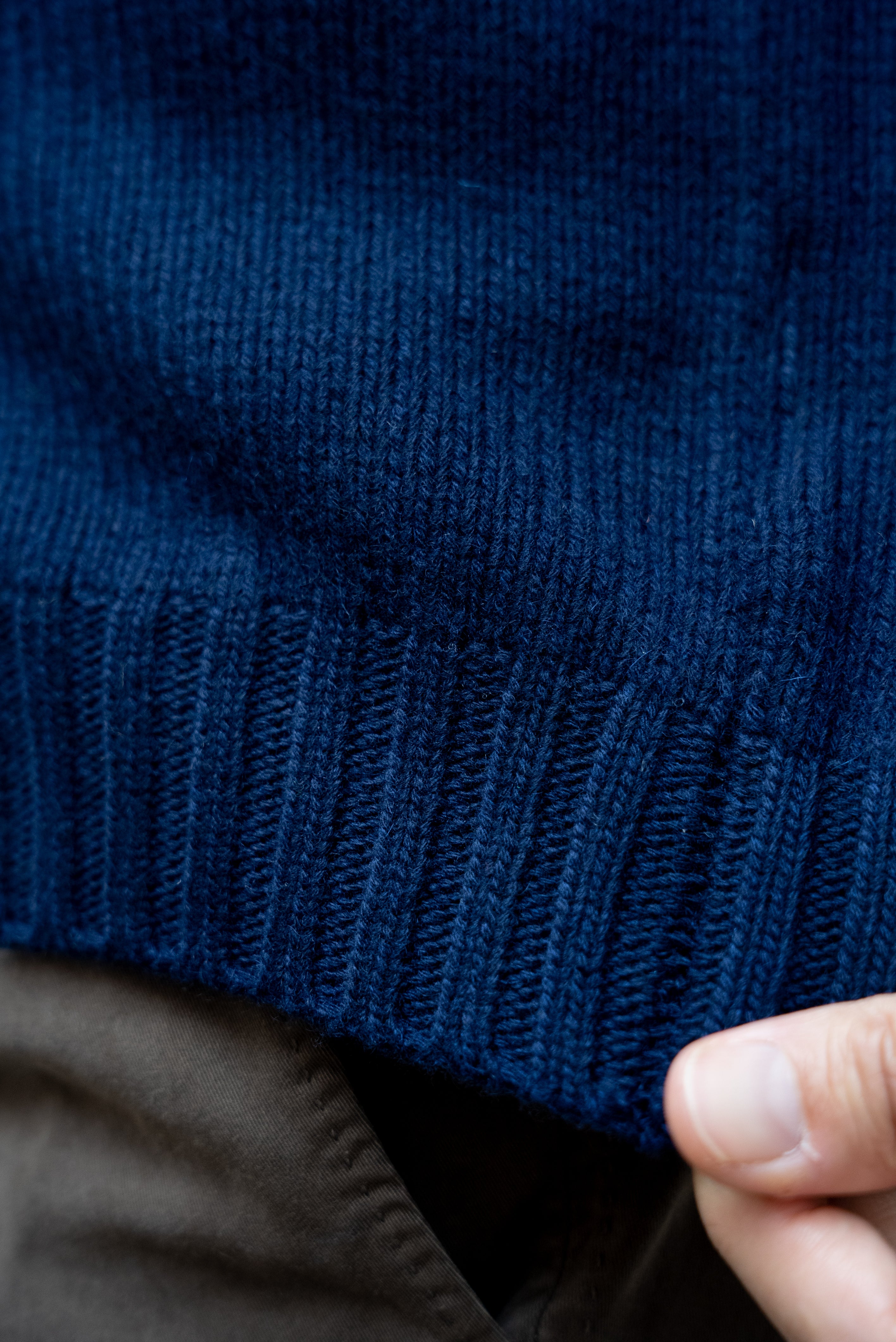 Maglia Bomber Cashmere Blu Navy - Guarino Store