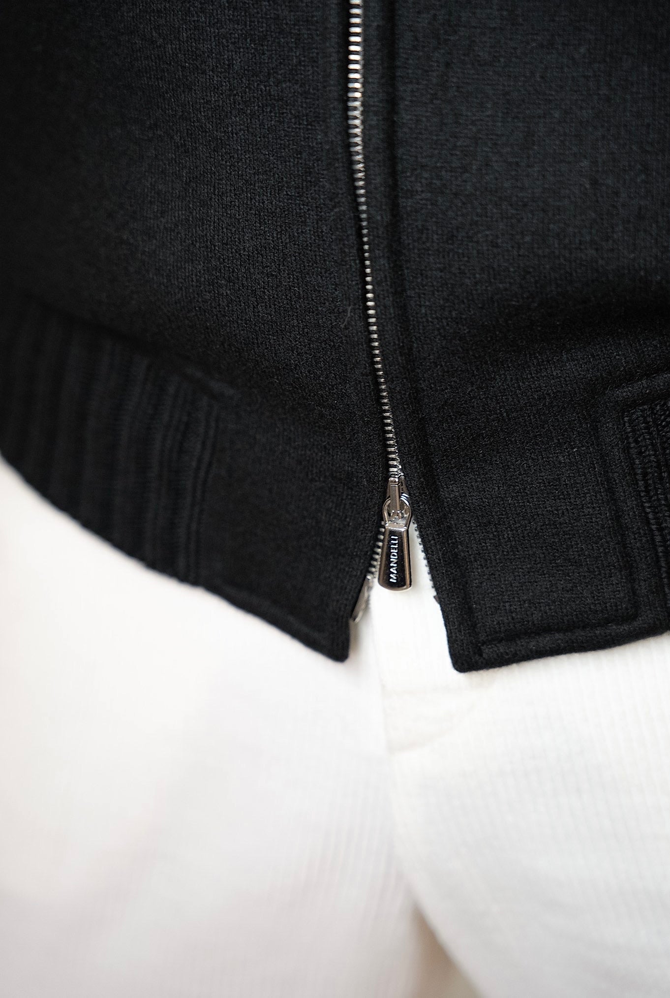 Giubbino in Jersey Cashmere Nero - Guarino Store