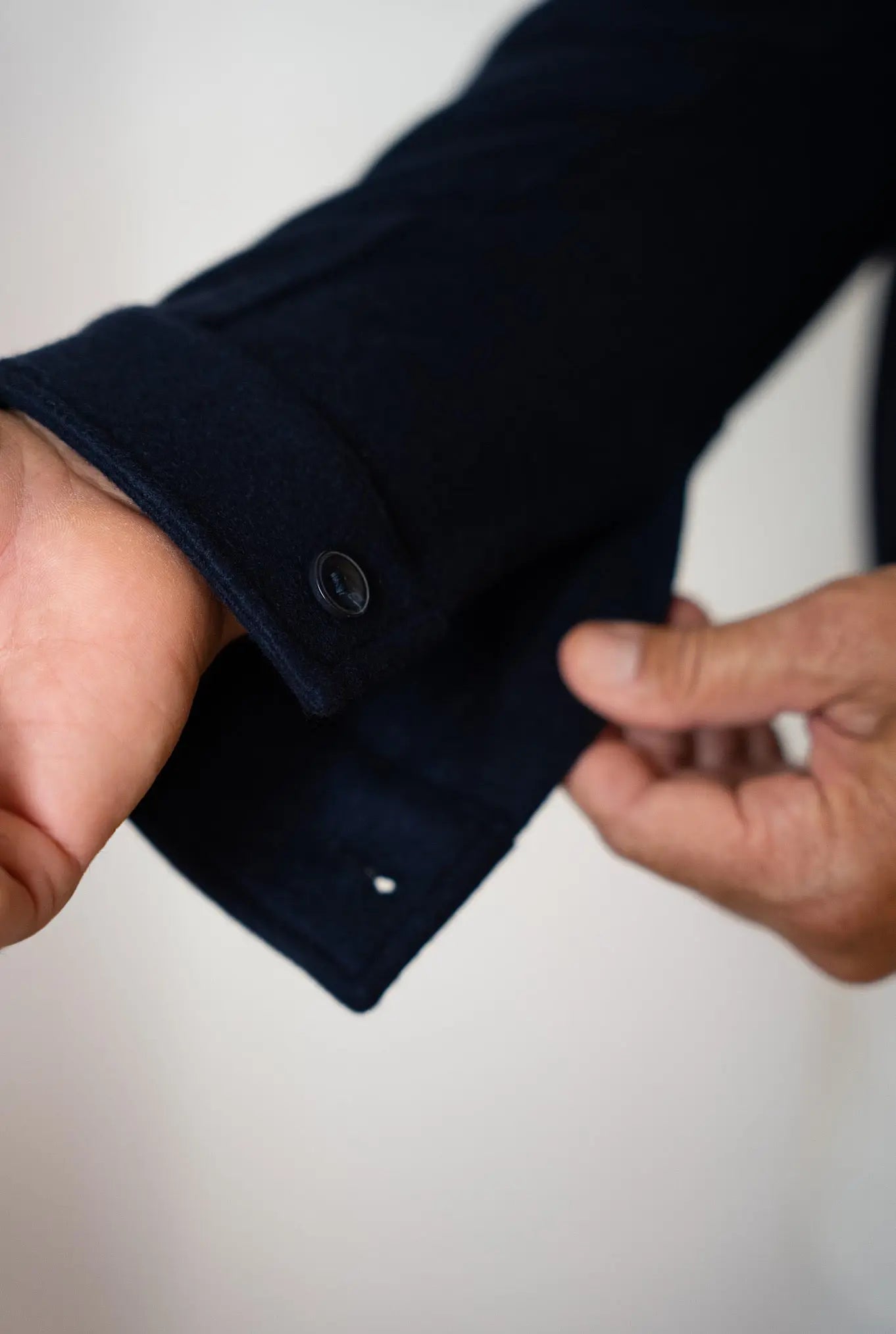 Giubbino Cashmere Elasticizzato Blu Scuro - Guarino Store
