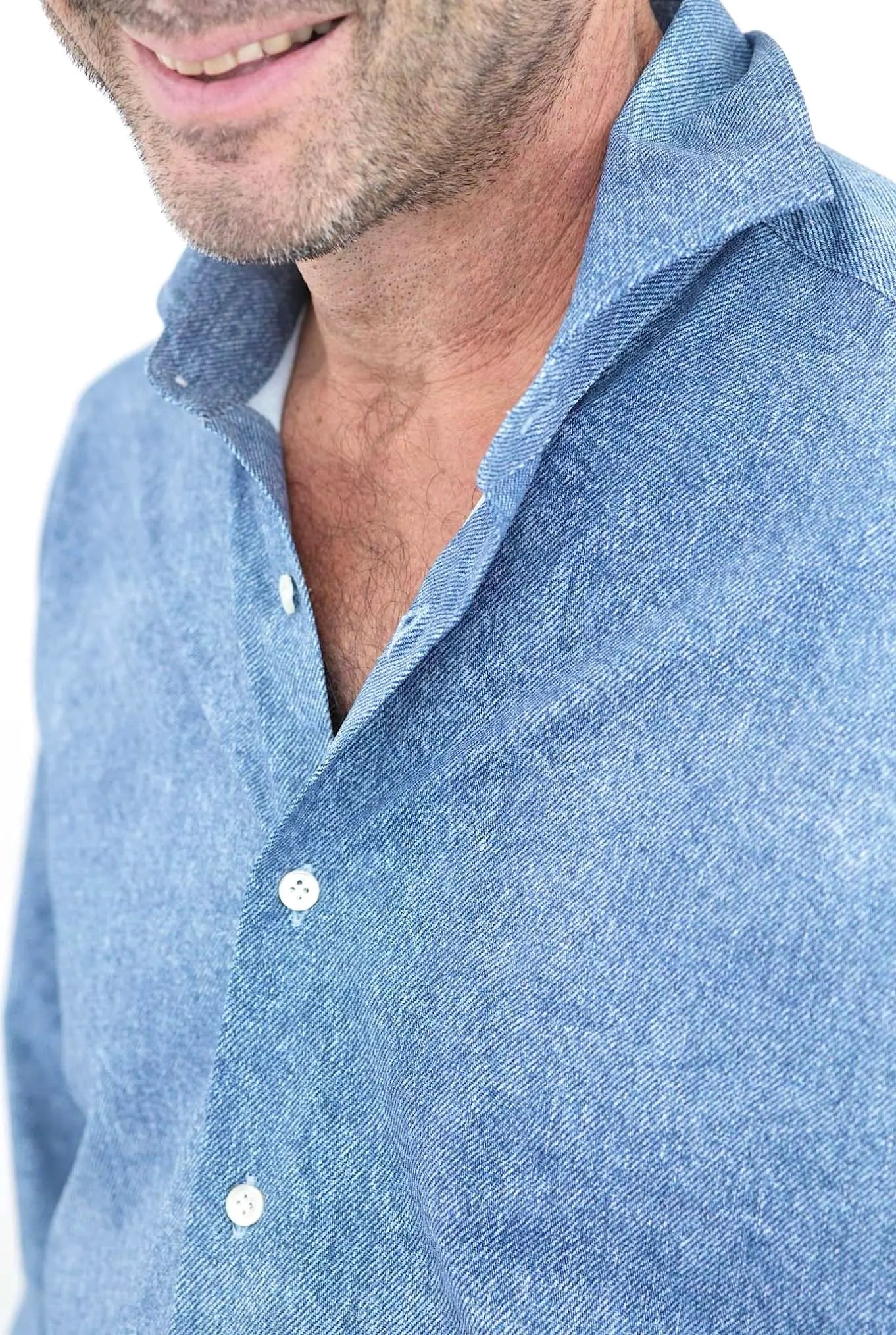 FFF Camicia Active Effetto Denim Bluette - Guarino Store