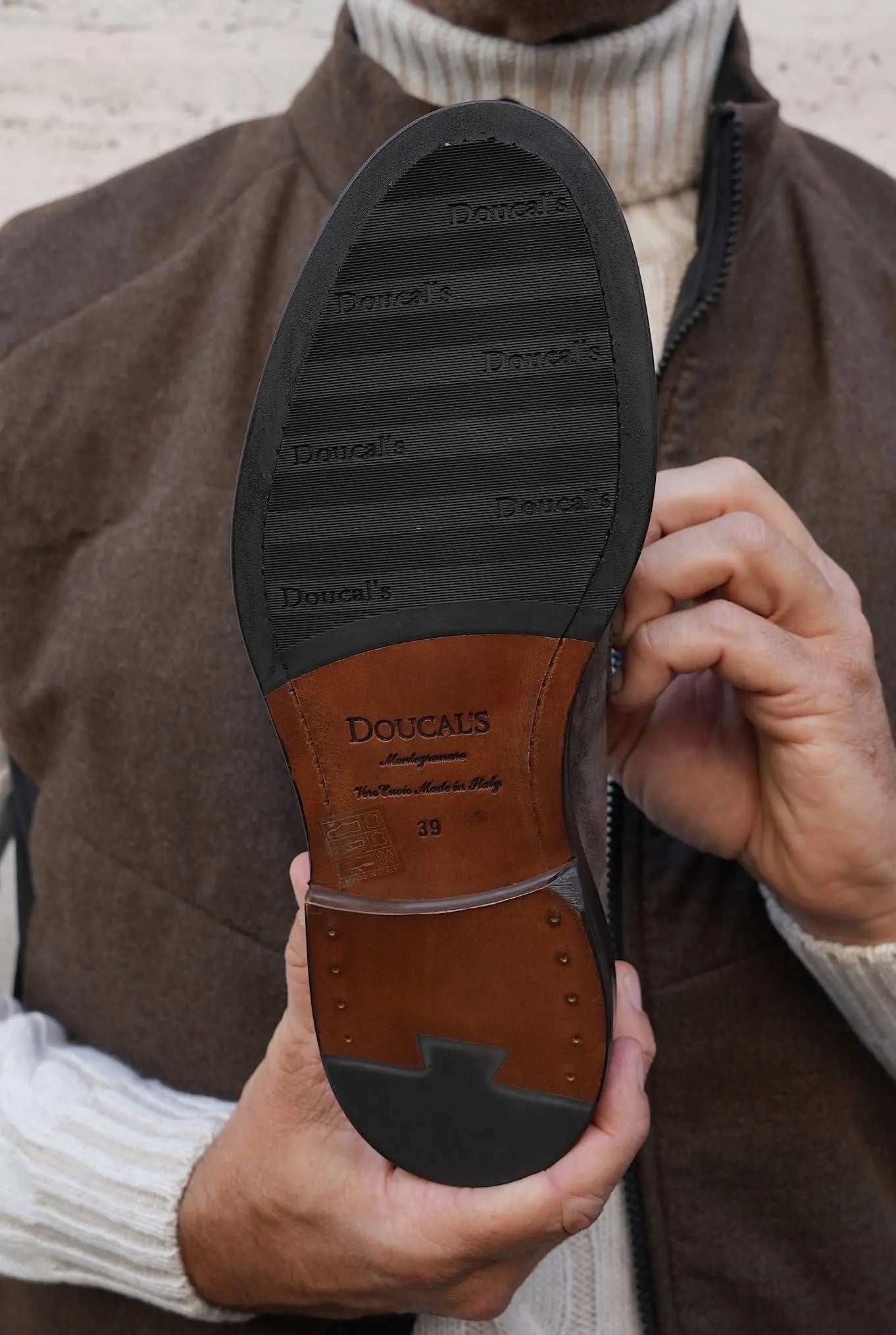 Mocassini in Suede Testa di Moro - Guarino Store