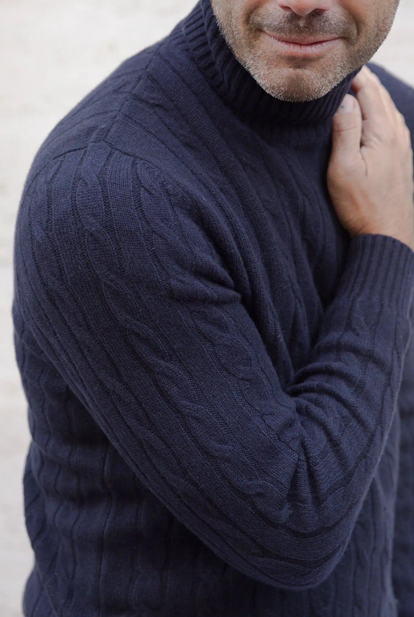 Dolcevita in Cashmere Blu Navy - Guarino Store