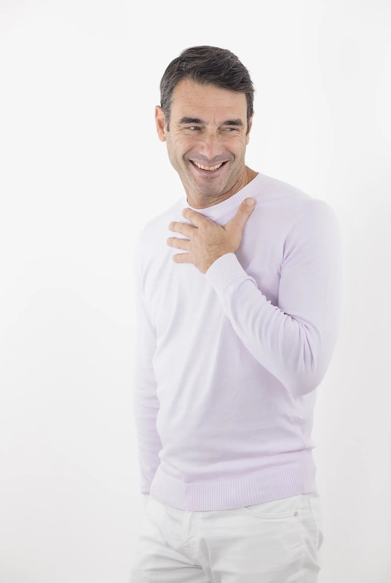 MALO Girocollo Cotone Super Soft Lilla - Guarino Store