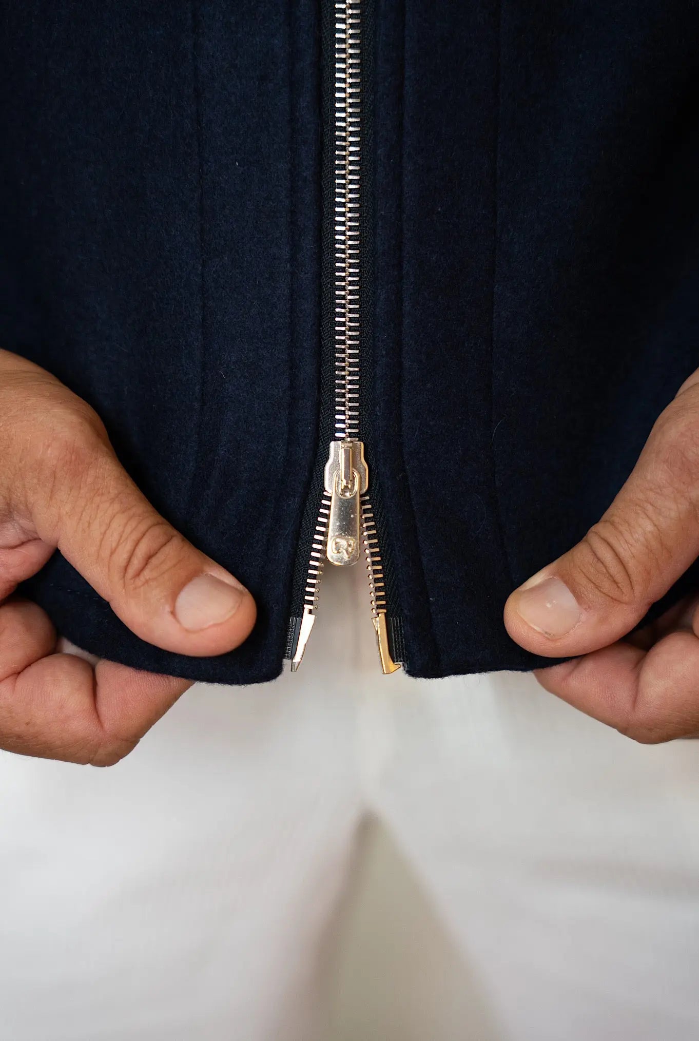 Giubbino Cashmere Elasticizzato Blu Scuro - Guarino Store