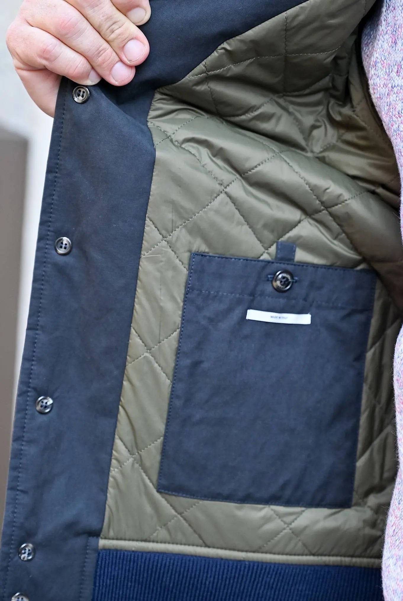 Valstarino Cotone Impermeabile Blu Navy - Guarino Store