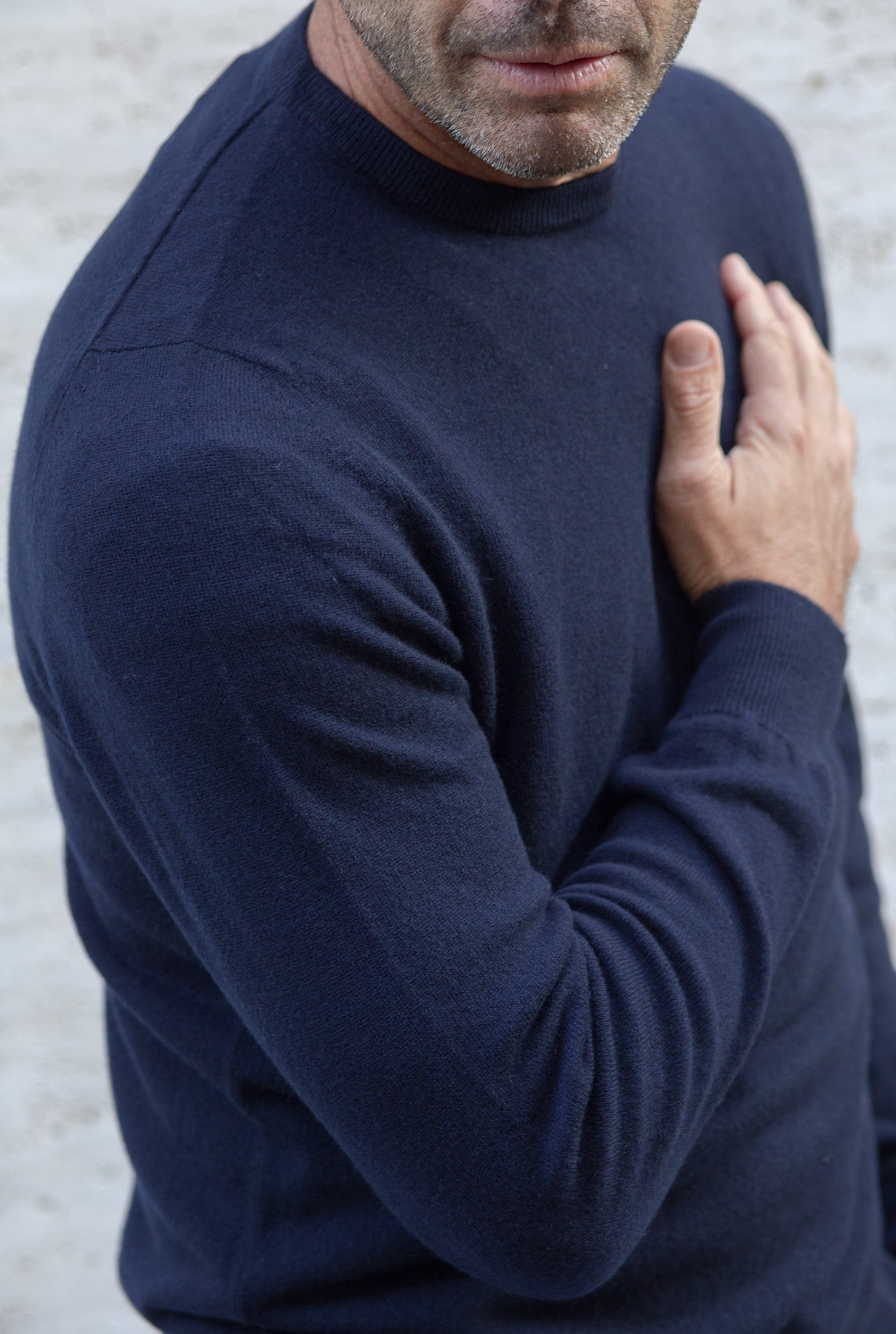 Girocollo Argentina Cashmere Blu Navy - Guarino Store