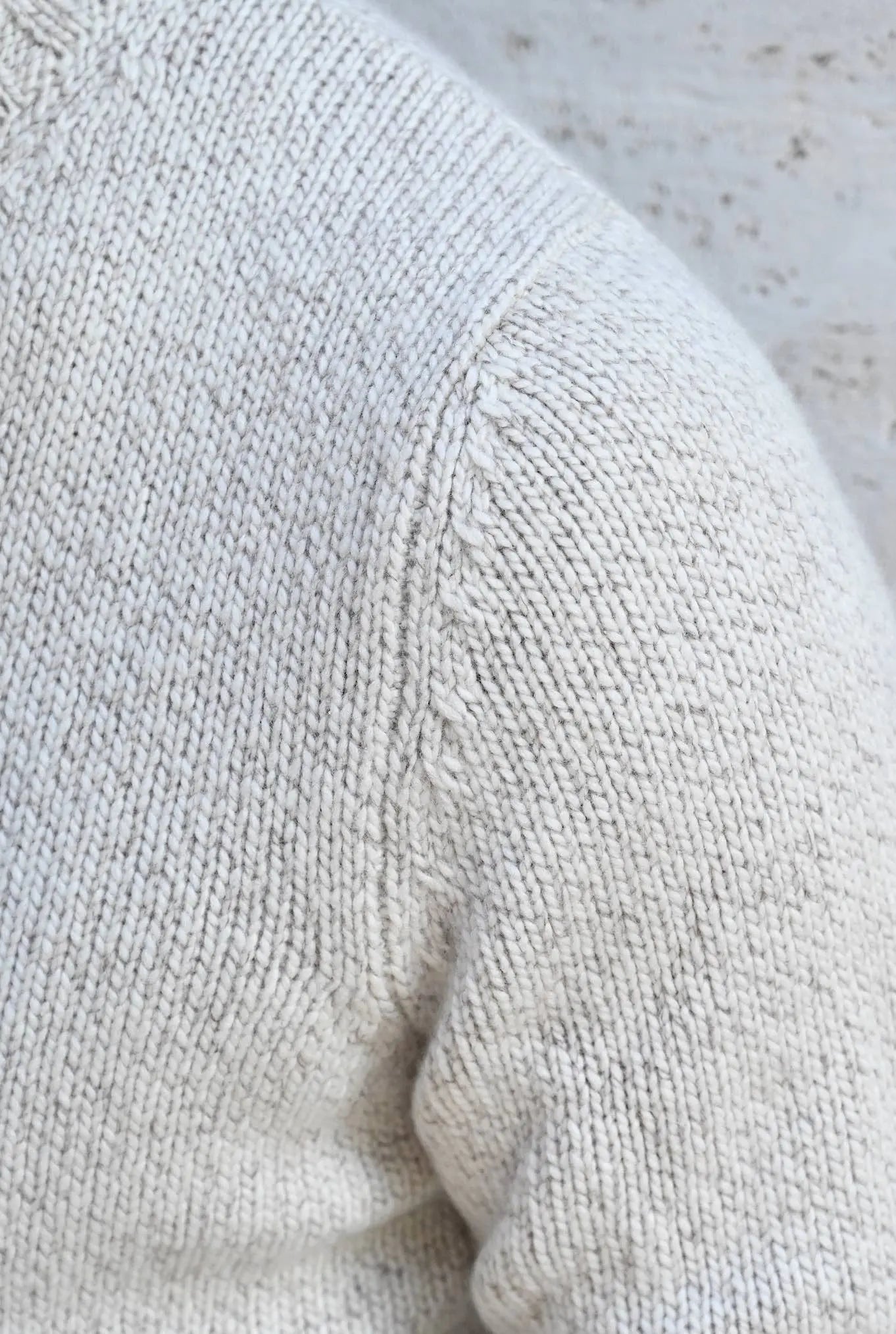 Girocollo Argentina Cashmere Malfilé Beige Chiaro - Guarino Store