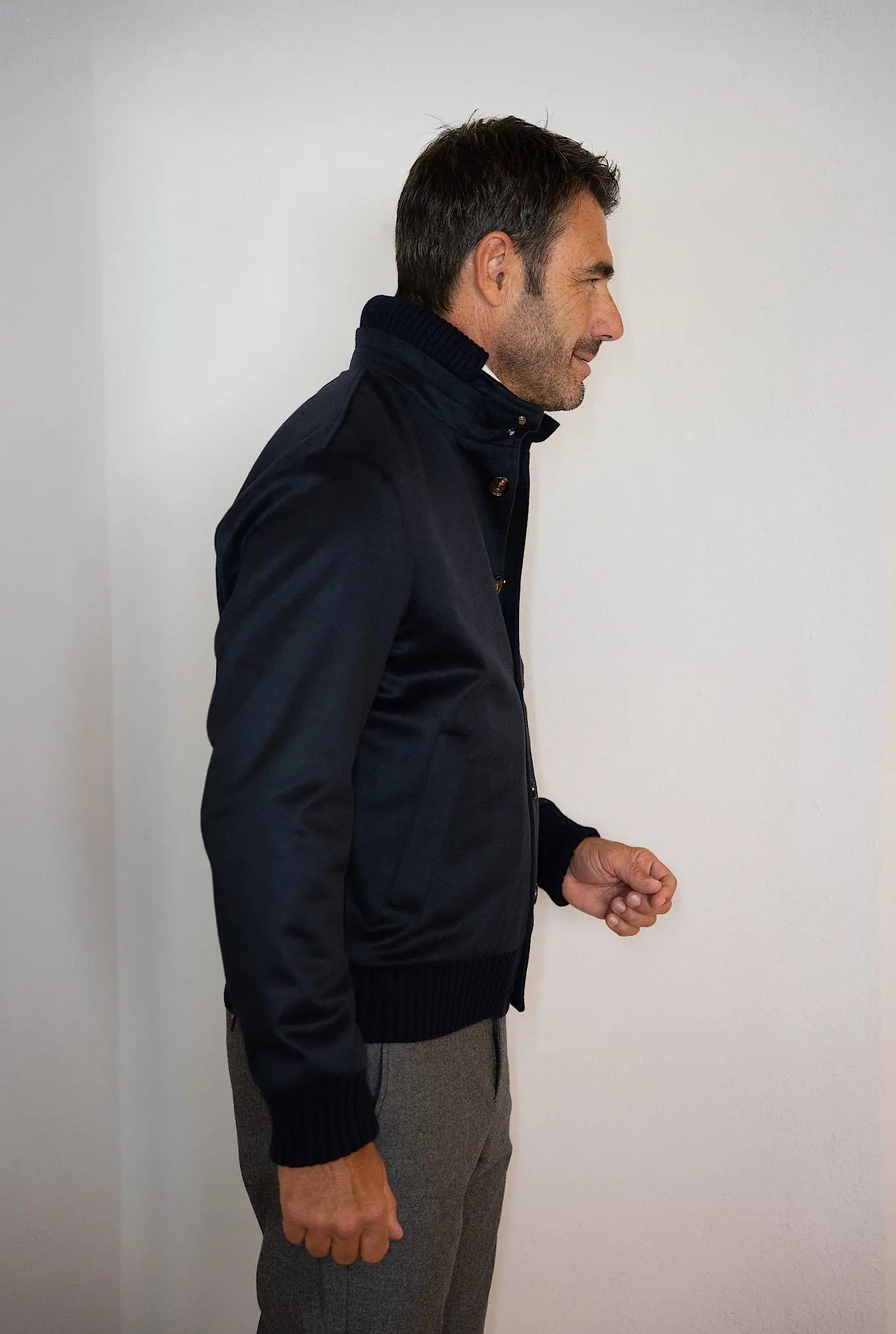 Giubbino Cashmere Blu - Guarino Store