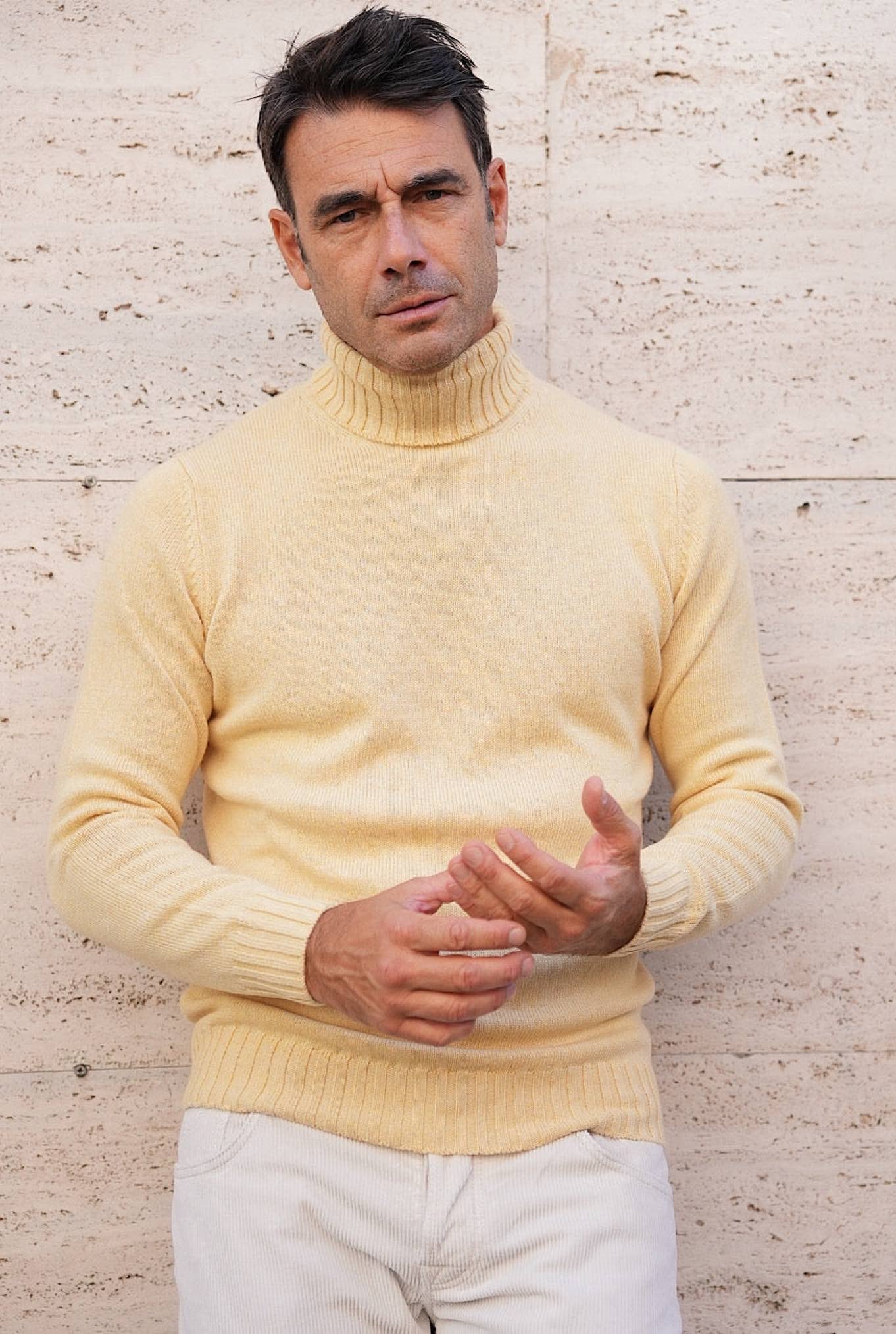 Dolcevita Cashmere Corsehair Giallo - Guarino Store