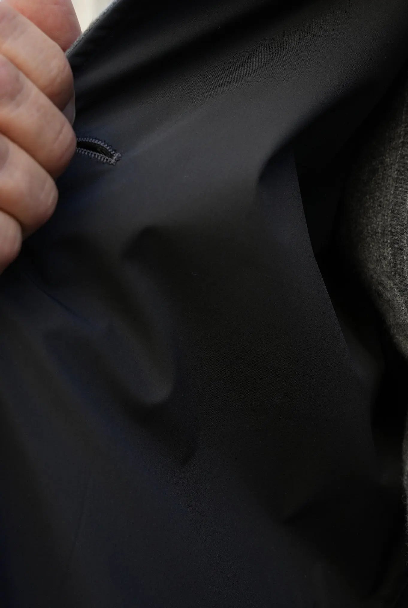 Cappotto Reversibile Cashmere e Nylon Nero e Grigio - Guarino Store