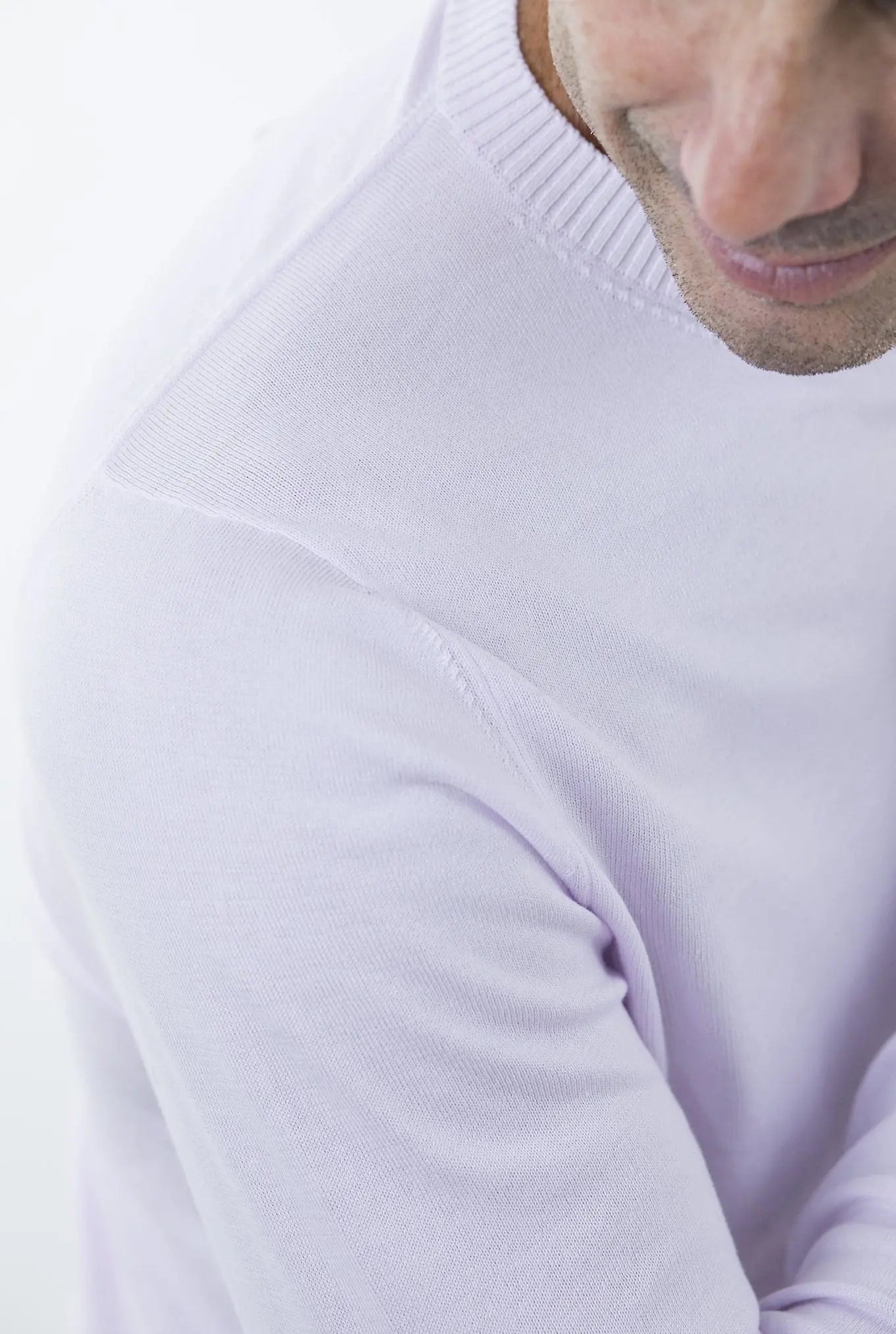 MALO Girocollo Cotone Super Soft Lilla - Guarino Store