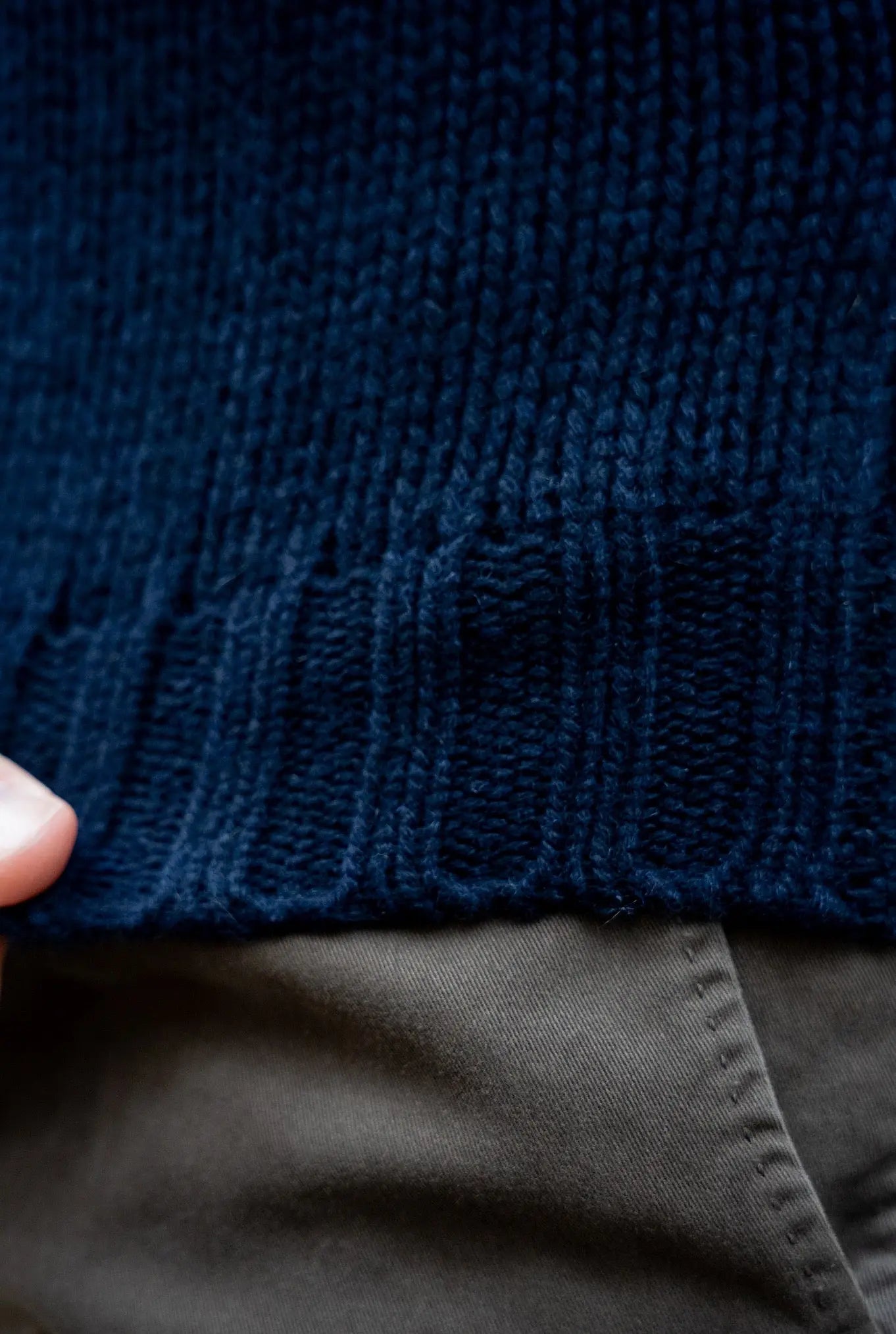 Maglia Bomber Green Cashmere Blu Navy - Guarino Store