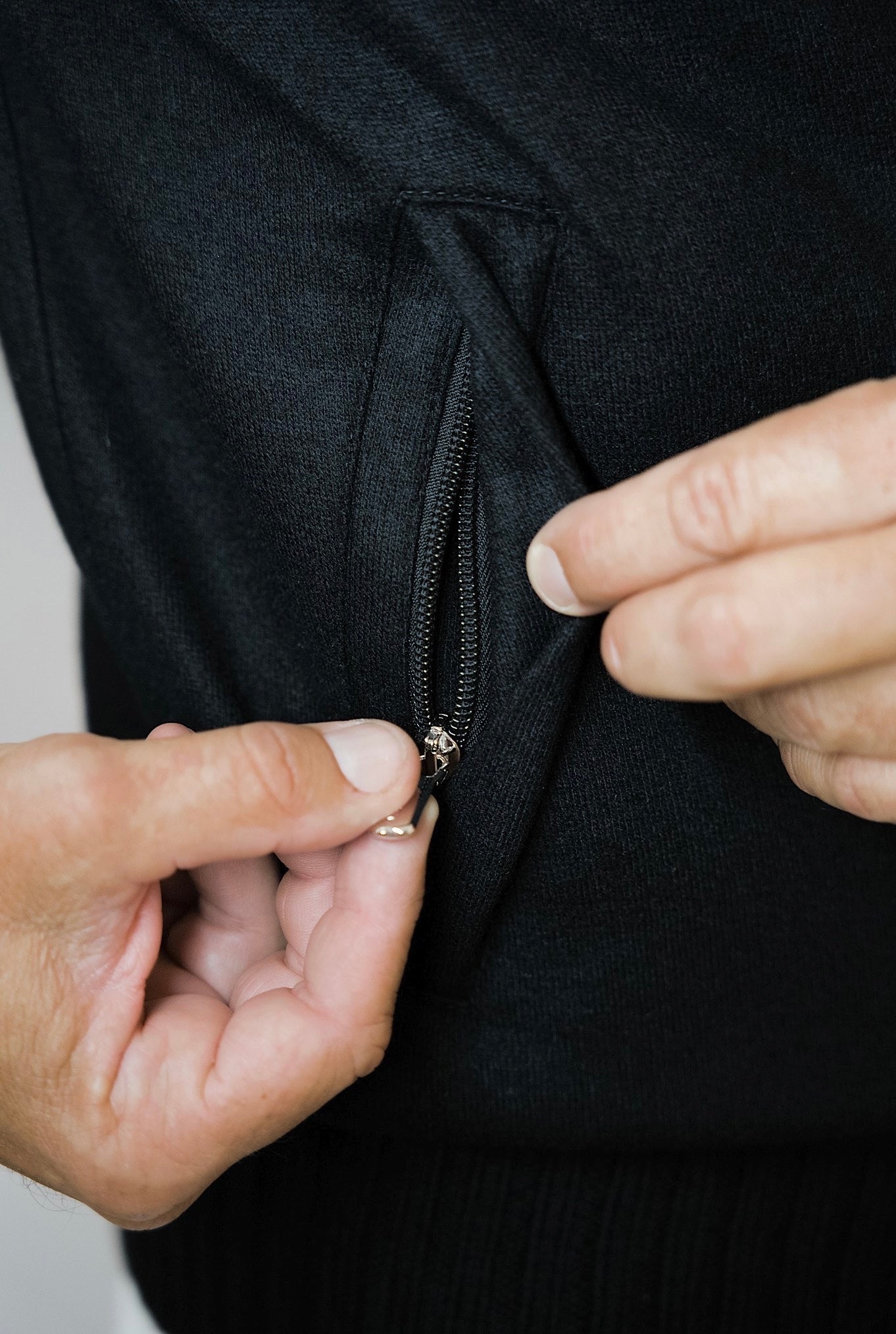 Giubbino in Jersey Cashmere Nero - Guarino Store