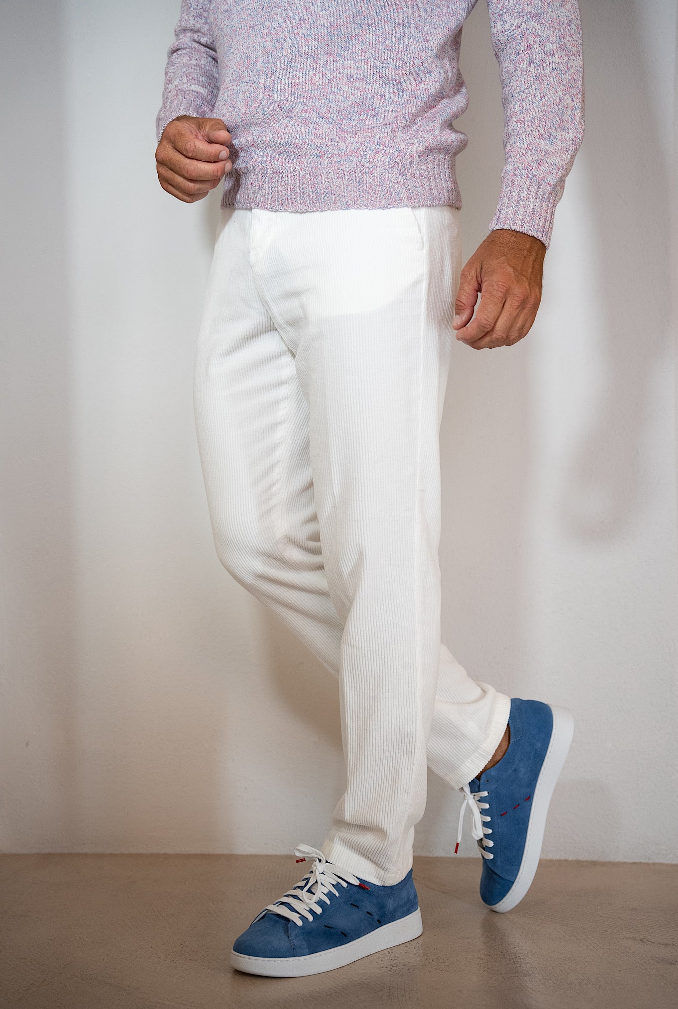 Pantaloni Velluto Bianco - Guarino Store