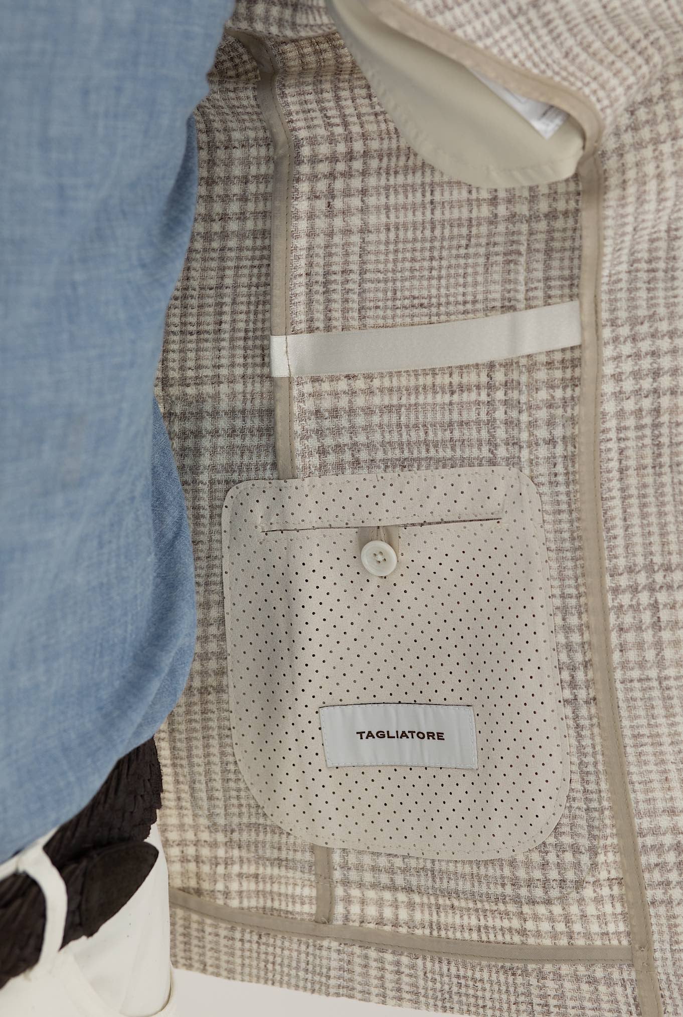 TAGLIATORE Giacca Galles Seta Lino Beige - Guarino Store