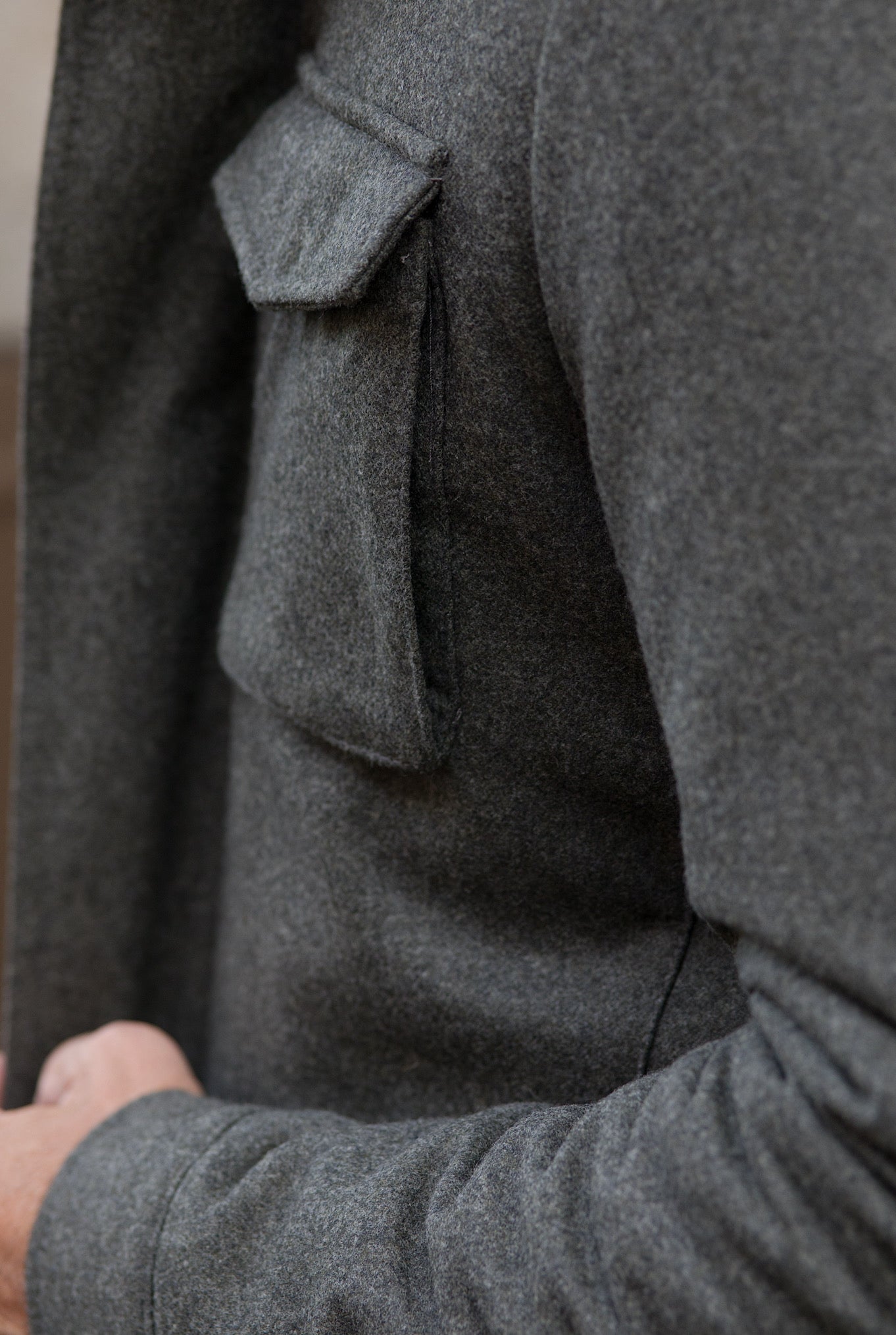 Field Jacket Tessuto Vitale Barberis Canonico Verde - Guarino Store