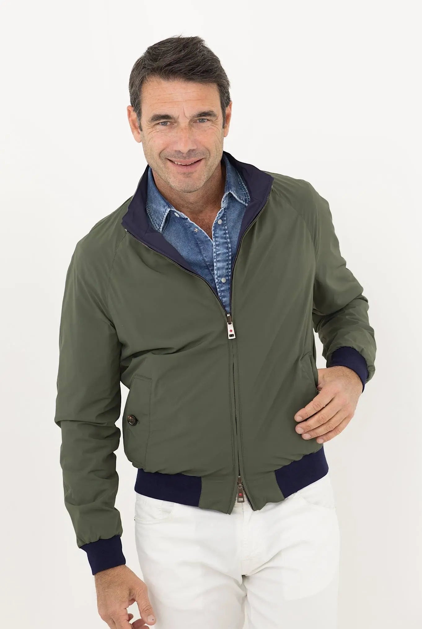 KIRED Giubbino Reversibile Blu/Verde Militare - Guarino Store