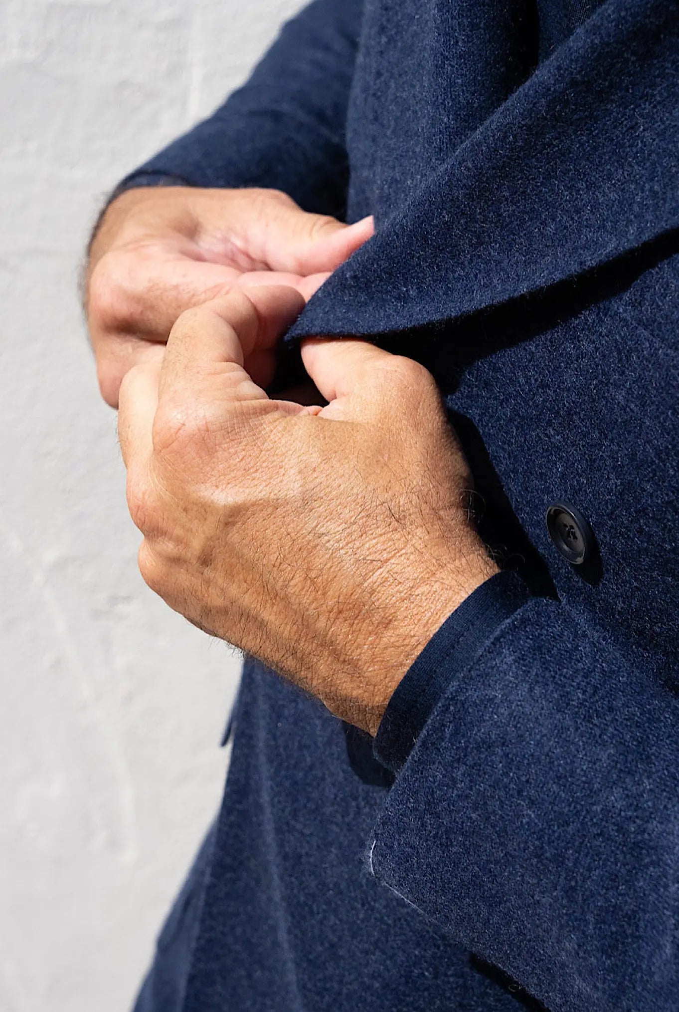 Abito Doppio Petto a Lancia Cashmere Blu - Guarino Store