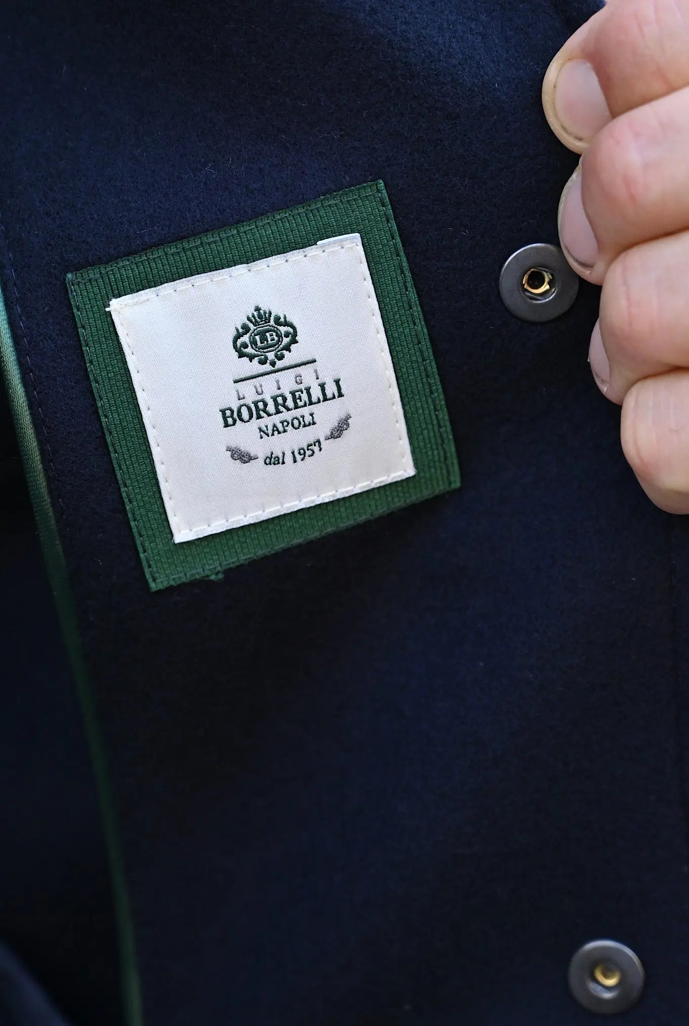 Overshirt Lana Super 180's Blu Navy - Guarino Store