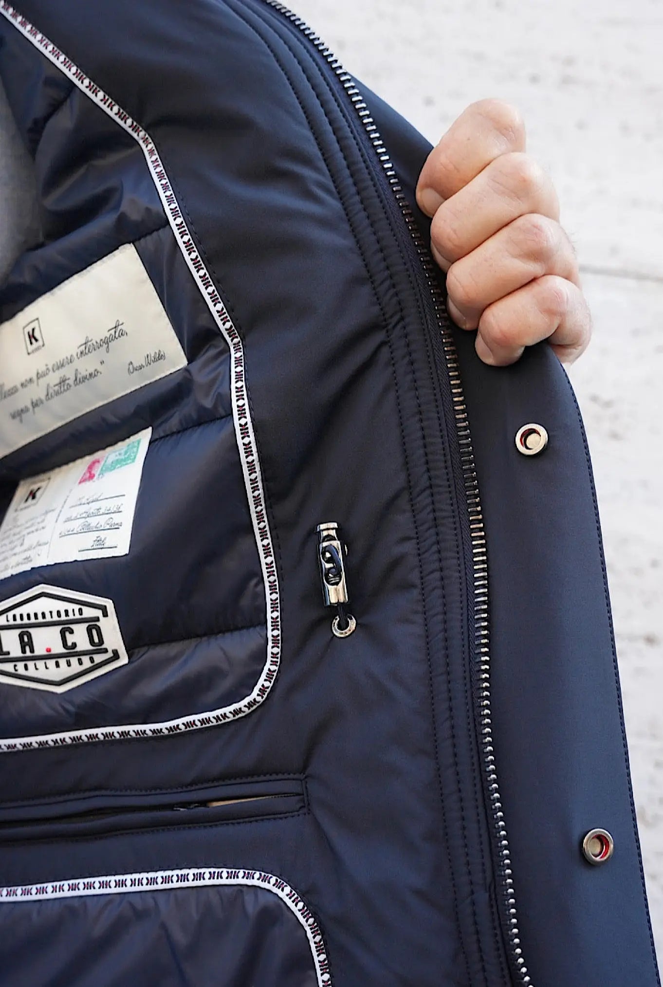 KIRED Field Jacket Impermeabile Imbottita Blu - Guarino Store