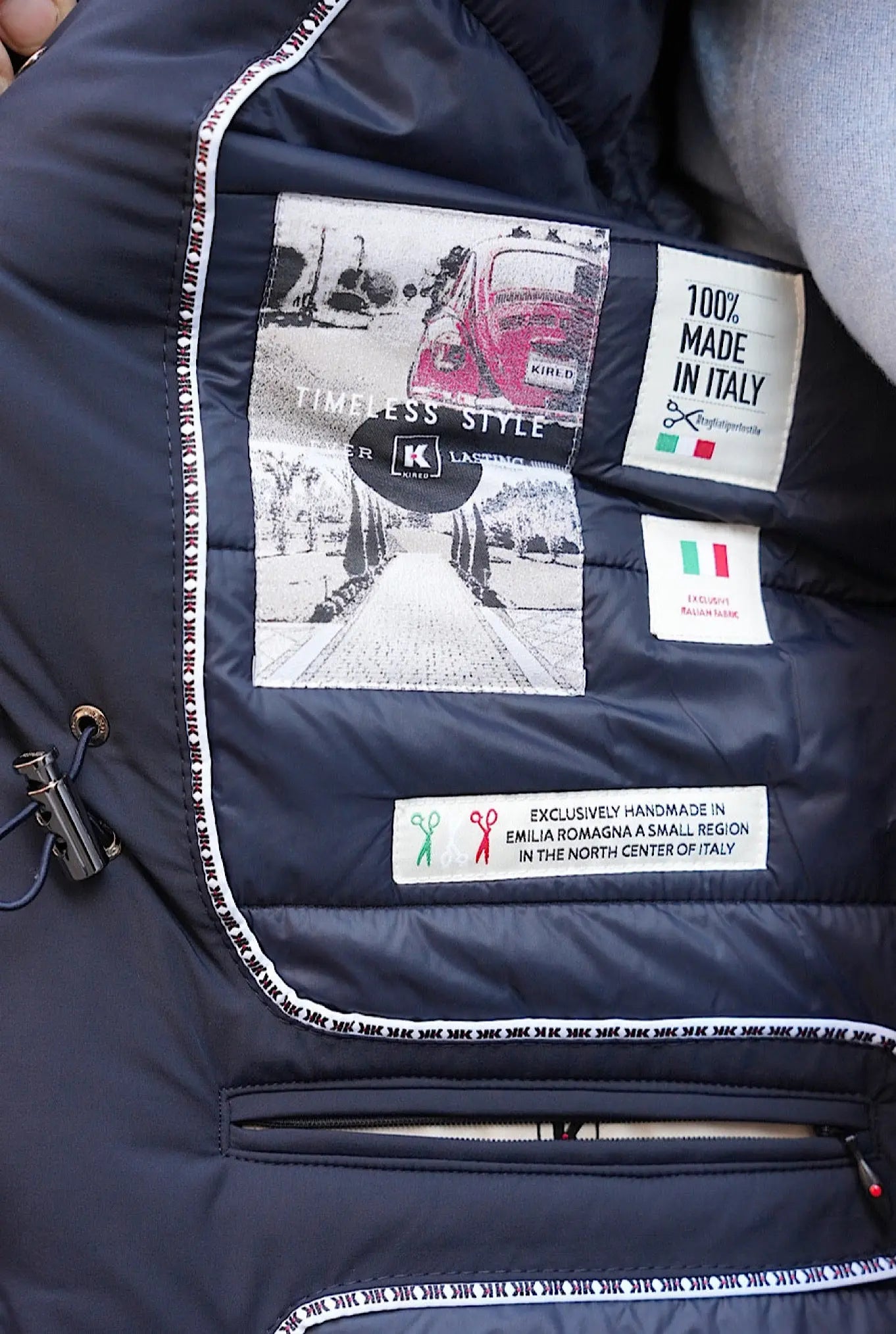 KIRED Field Jacket Impermeabile Imbottita Blu - Guarino Store