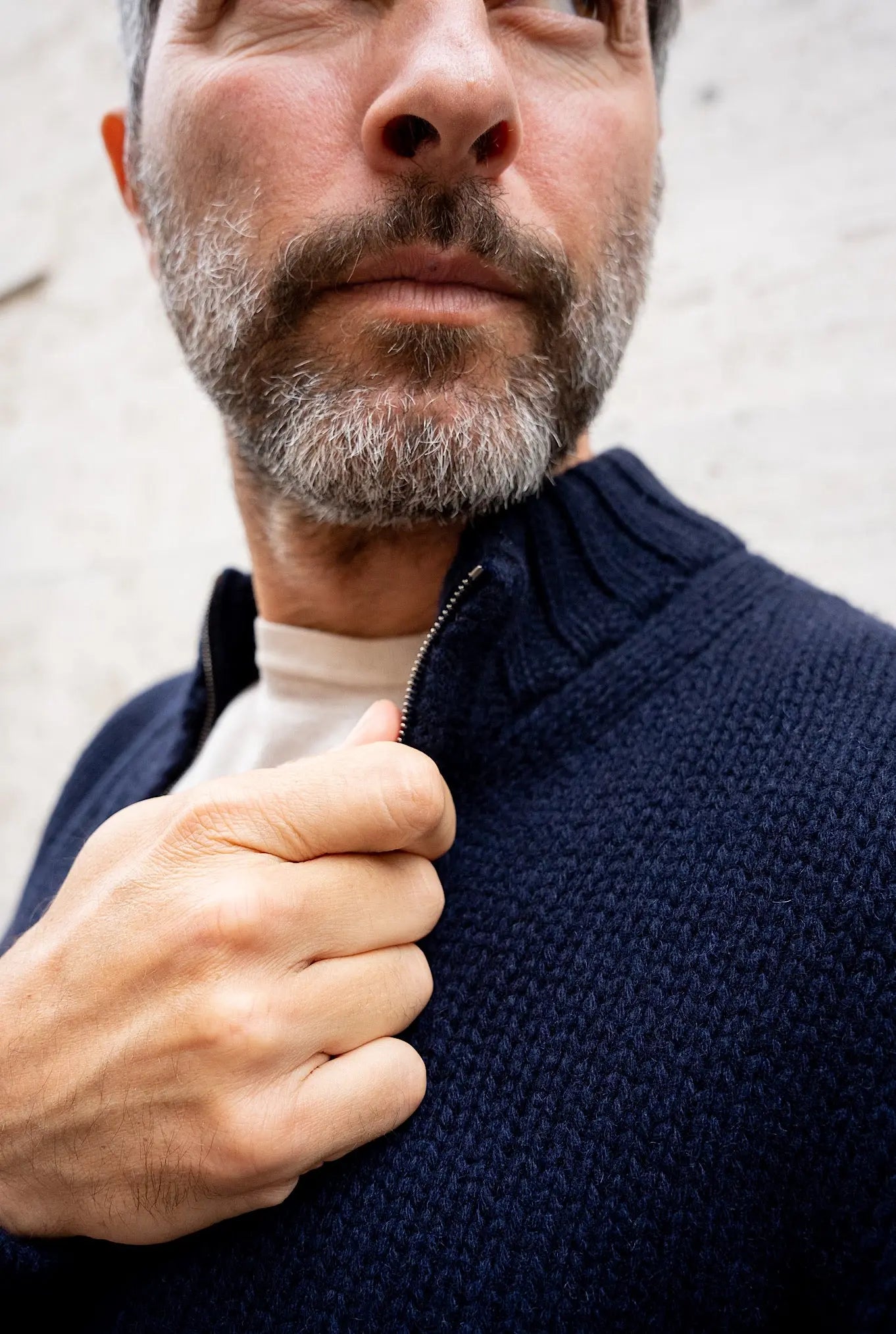 Maglia Bomber Green Cashmere Blu Navy - Guarino Store