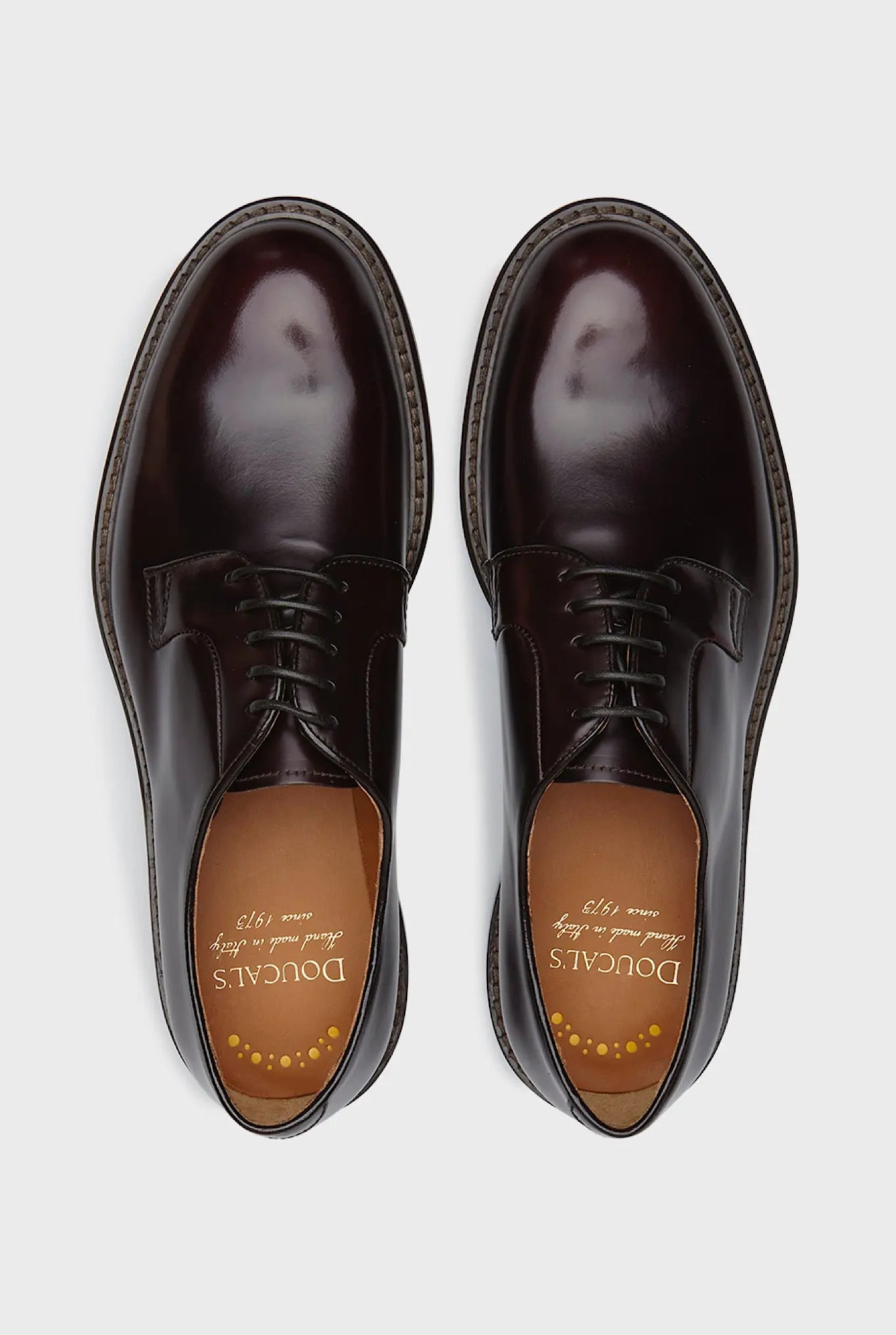 Stringate Derby Liscie Testa di Moro - Guarino Store