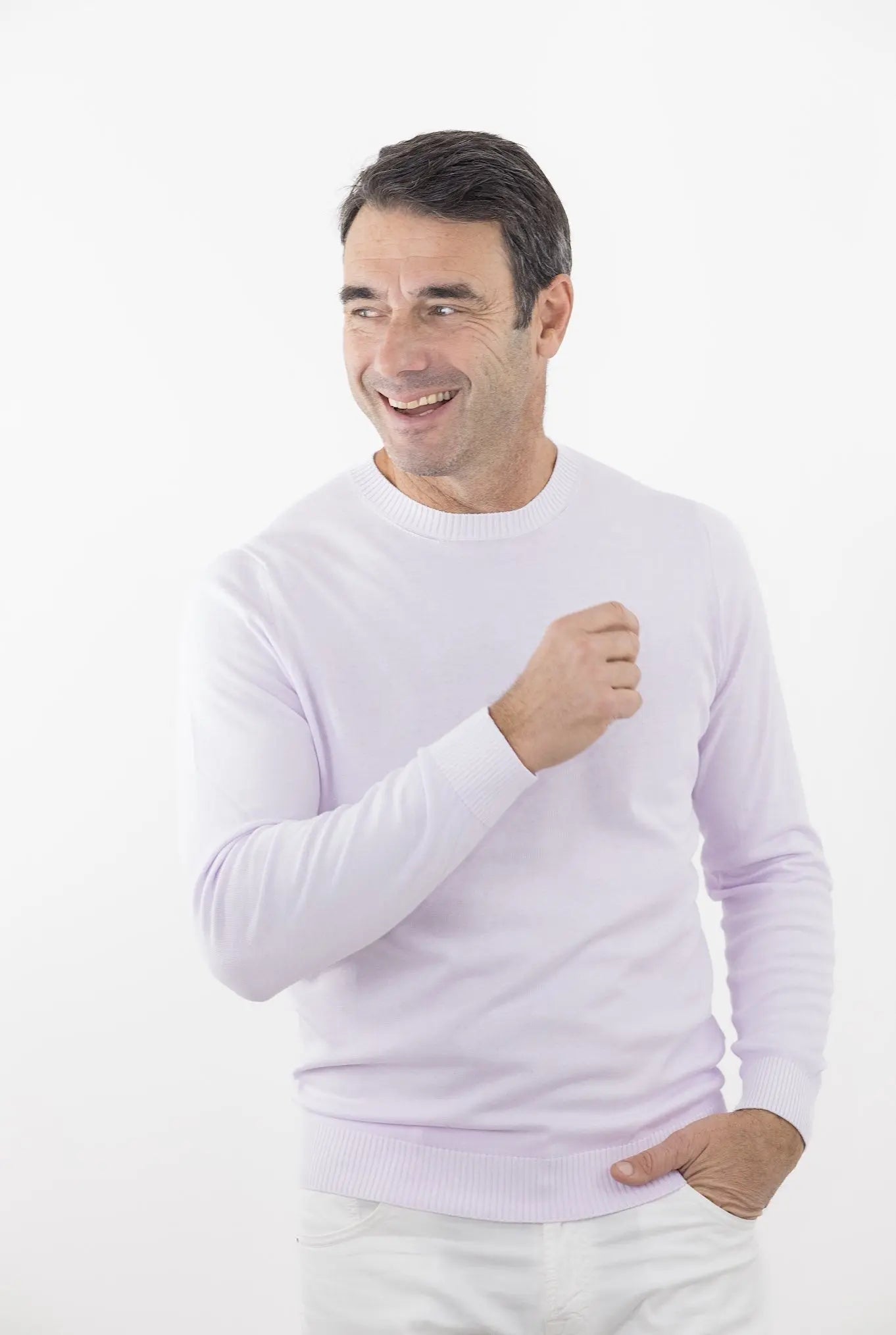 MALO Girocollo Cotone Super Soft Lilla - Guarino Store