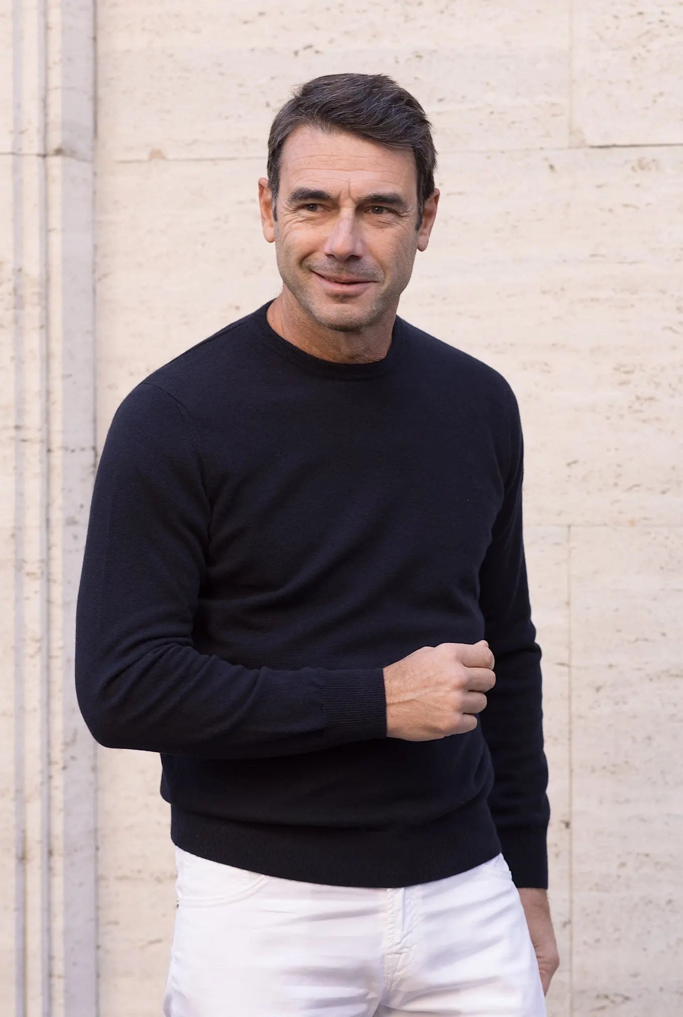 Girocollo Kid Cashmere Blu - Guarino Store