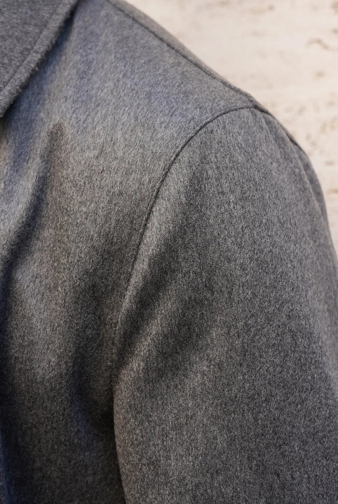 Cappotto Reversibile Cashmere e Nylon Nero e Grigio - Guarino Store