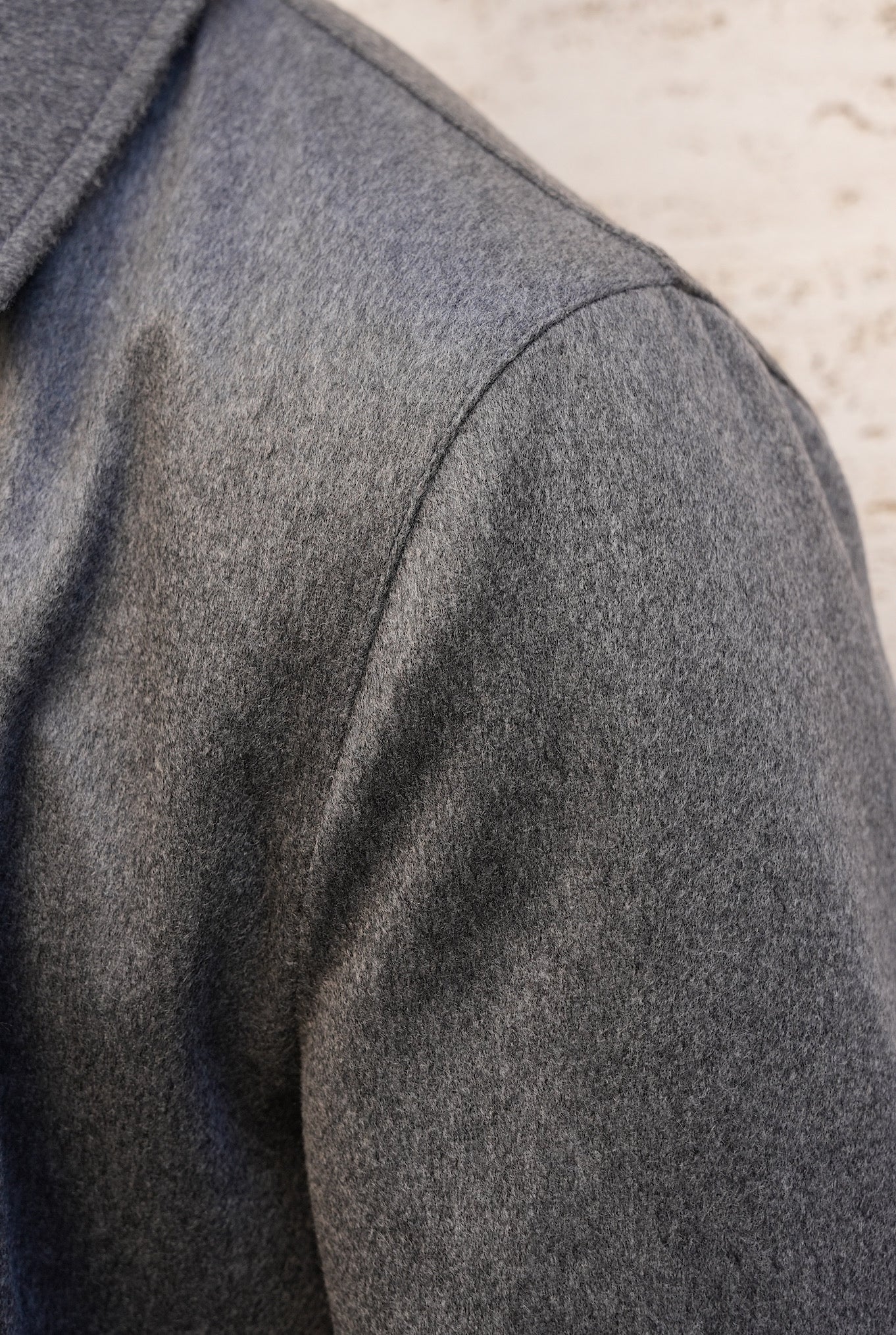 Cappotto Reversibile Cashmere e Nylon Nero e Grigio - Guarino Store