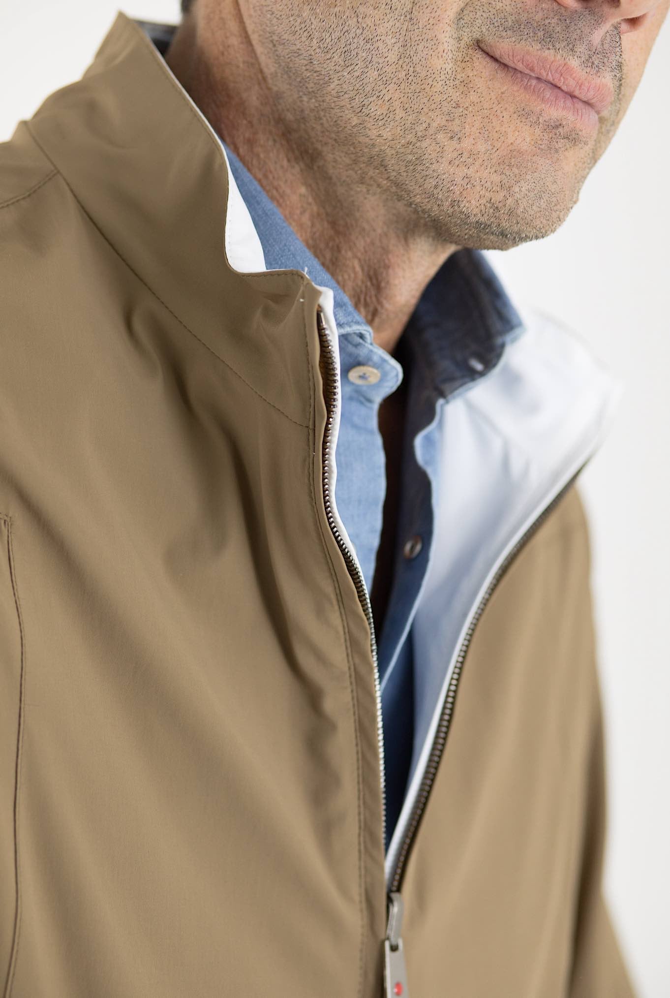 KIRED Giubbino Reversibile Bianco/Marrone - Guarino Store