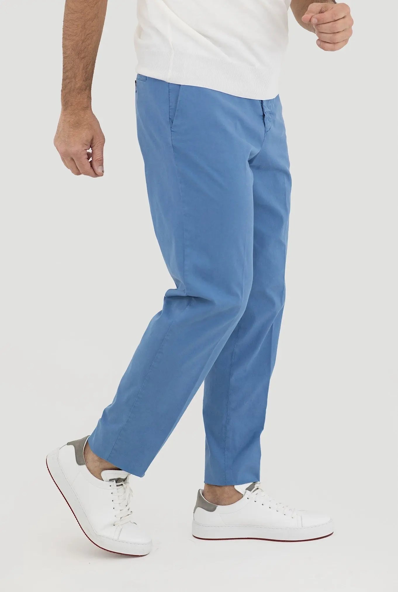 MARCO PESCAROLO Pantaloni mod. Evo Azzurro - Guarino Store