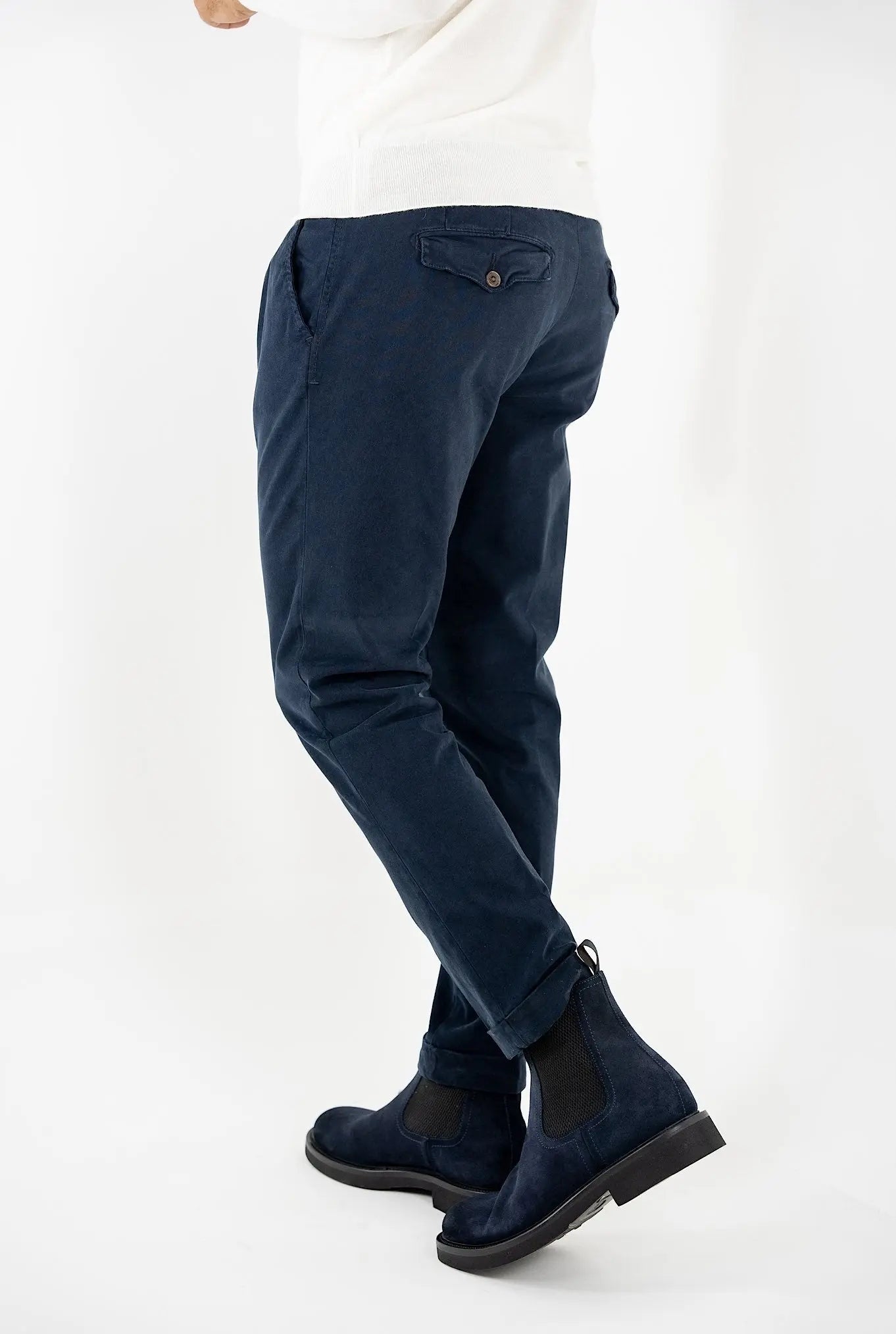 Pantaloni Fustagno Lavato Blu - Guarino Store