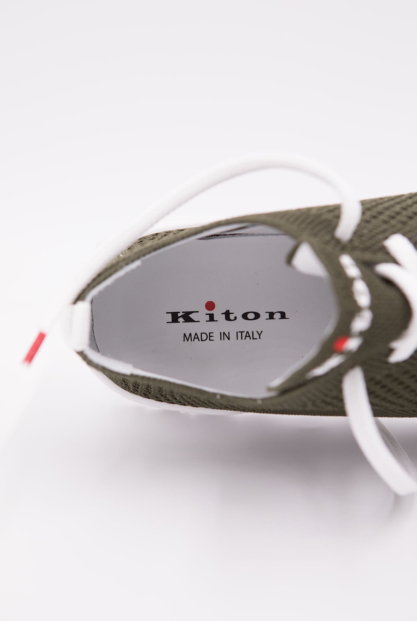 KITON Sneakers mod. Fit Verde Militare - Guarino Store