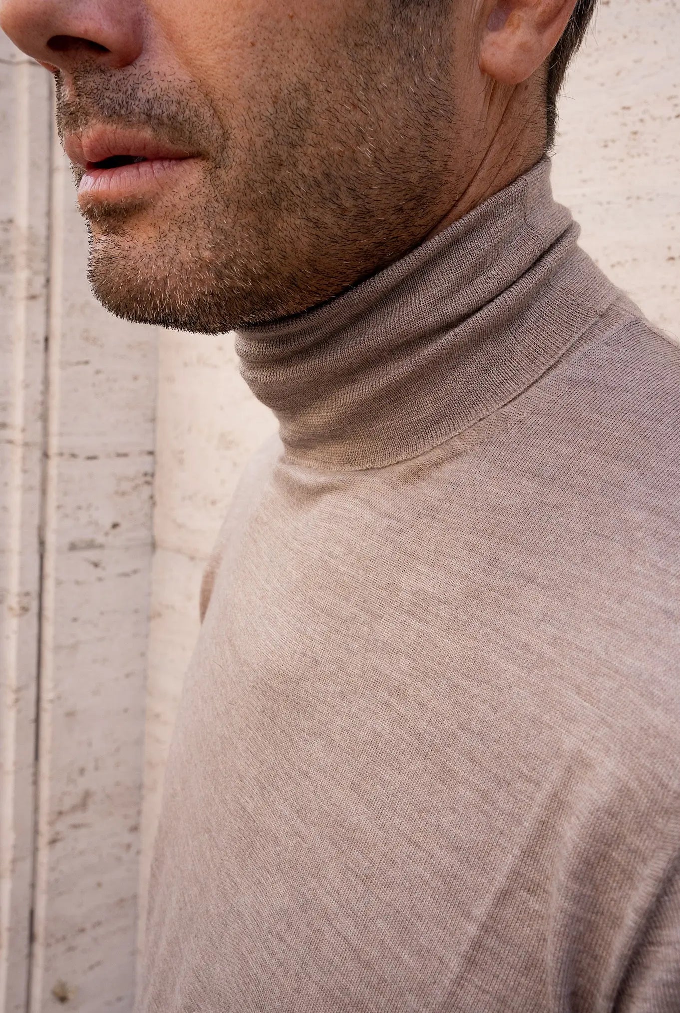 Dolcevita Cashmere e Seta Pettinato Beige - Guarino Store