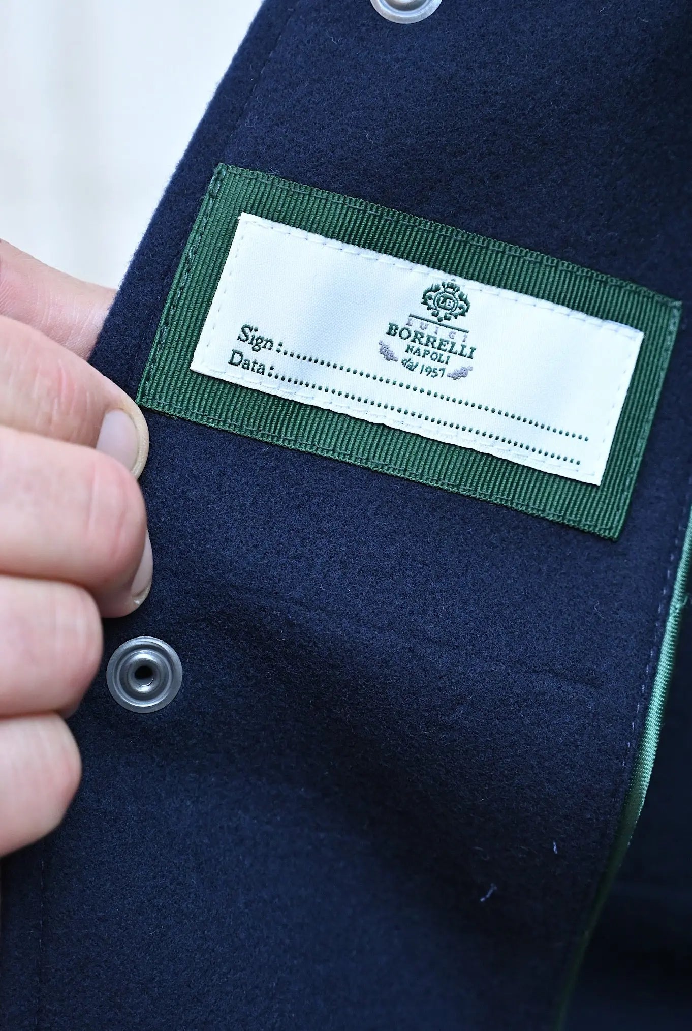 Overshirt Lana Super 180's Blu Navy - Guarino Store