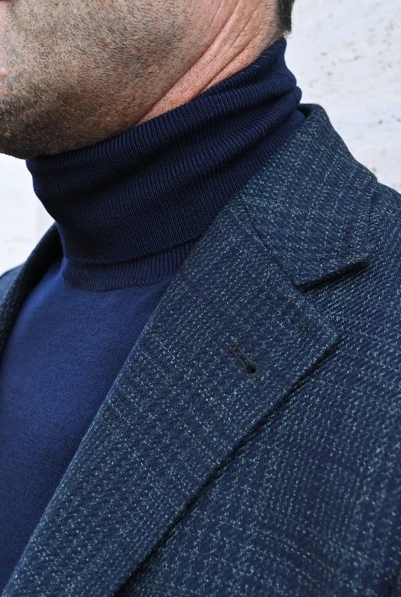Giacca Galles Lana Seta Verde - Guarino Store