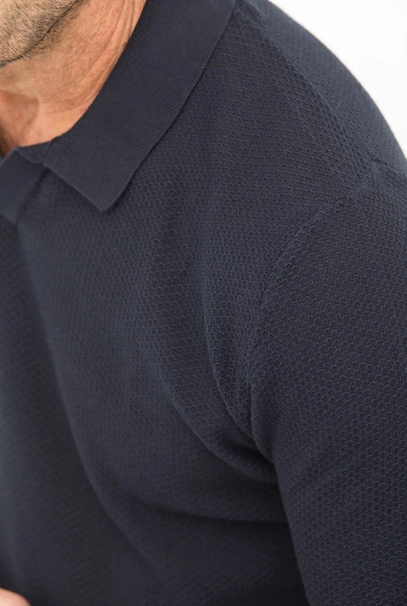 Rakkì Polo Scollo a "V" Blu - Guarino Store