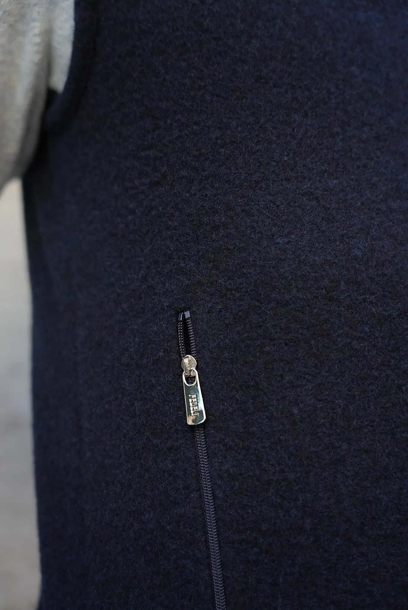 Gilet in Pile di Cashmere Blu - Guarino Store