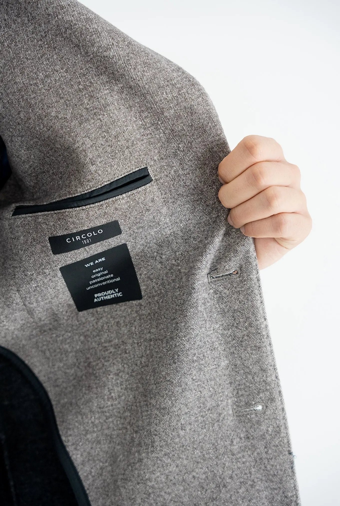 Giacca Felpa Cotone Tortora - Guarino Store